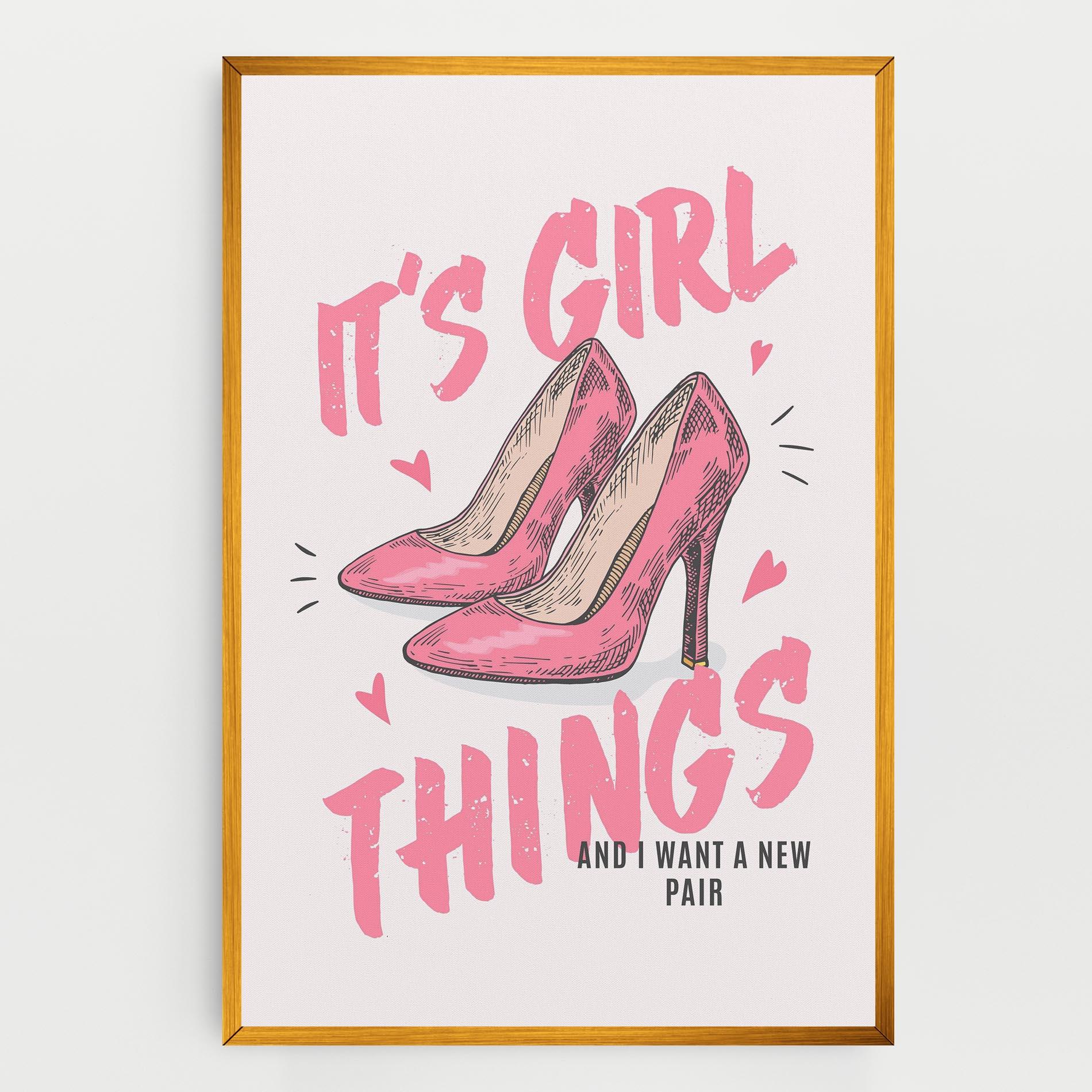 Картина на платно Girl Things mockup 0