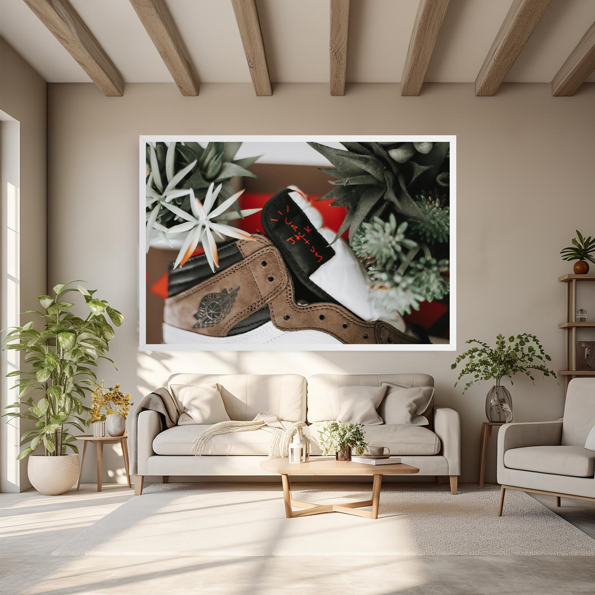 Картина на платно Brown Air Jordan mockup 6