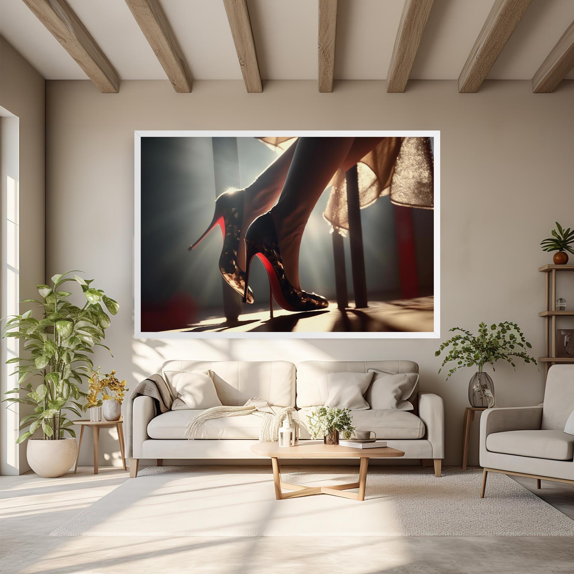 Картина на платно Heels In The Sun mockup 6