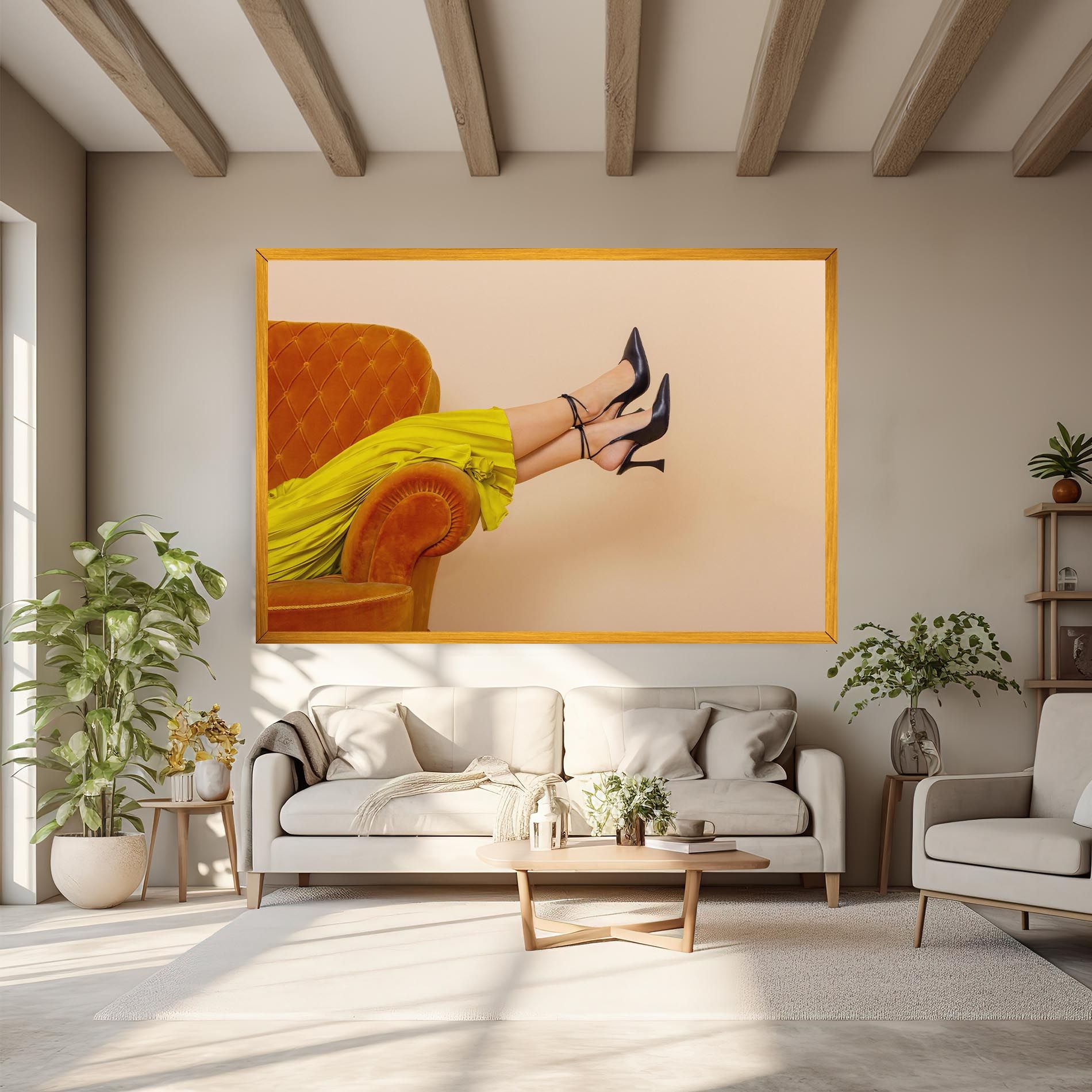 Black Heals On Cream mockup 6