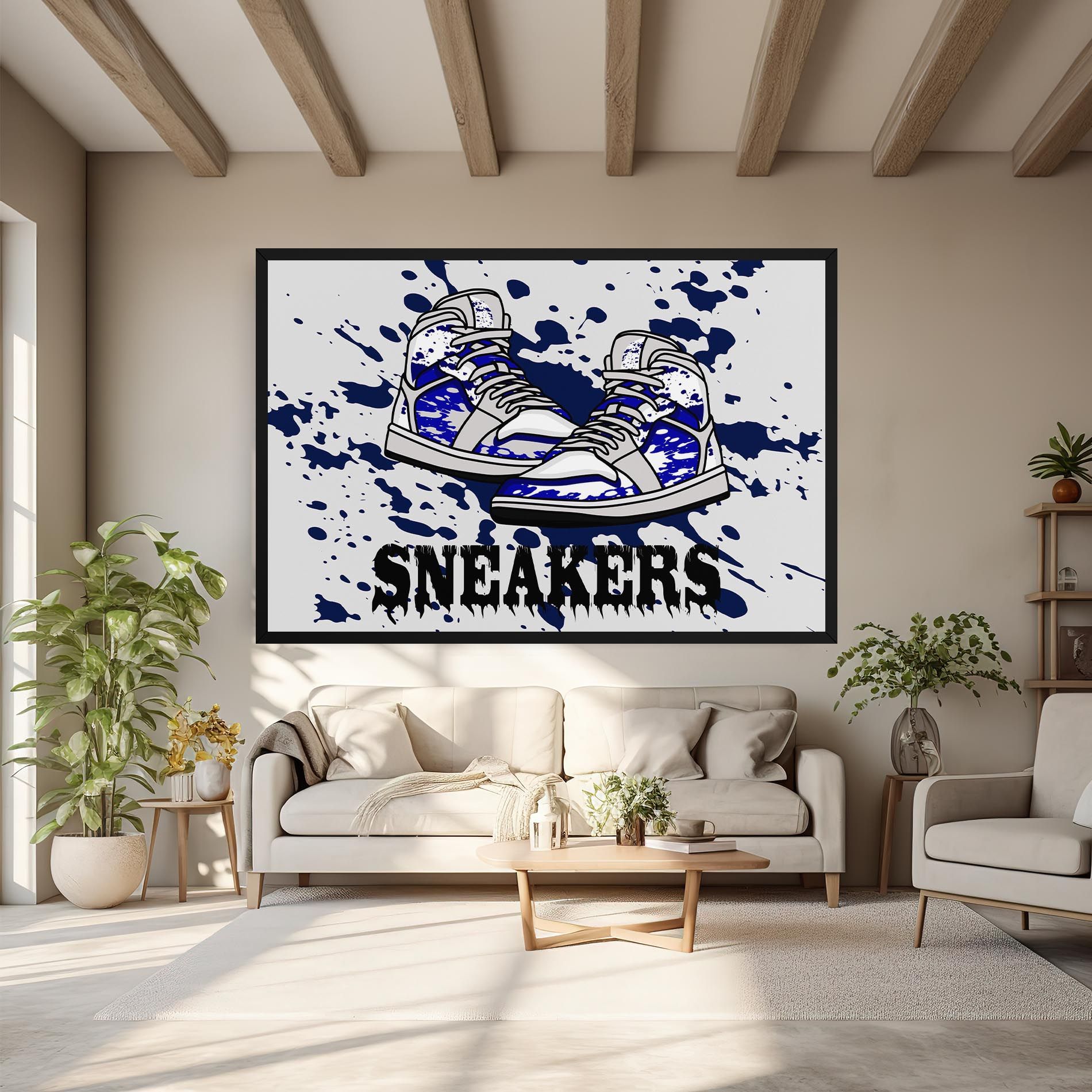 Dark Blue Sneakers mockup 6