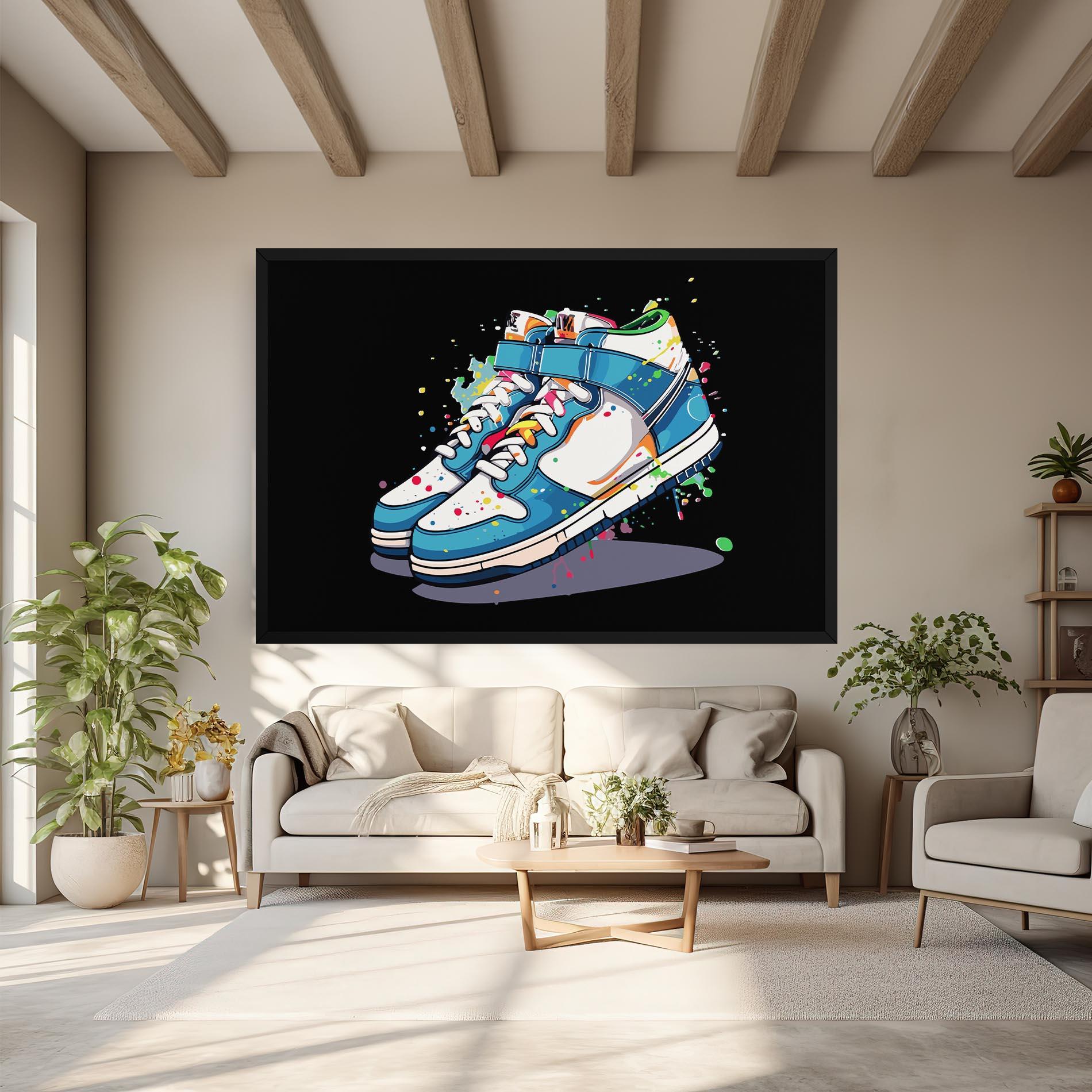 Картина на платно Shoes Splash Color mockup 6