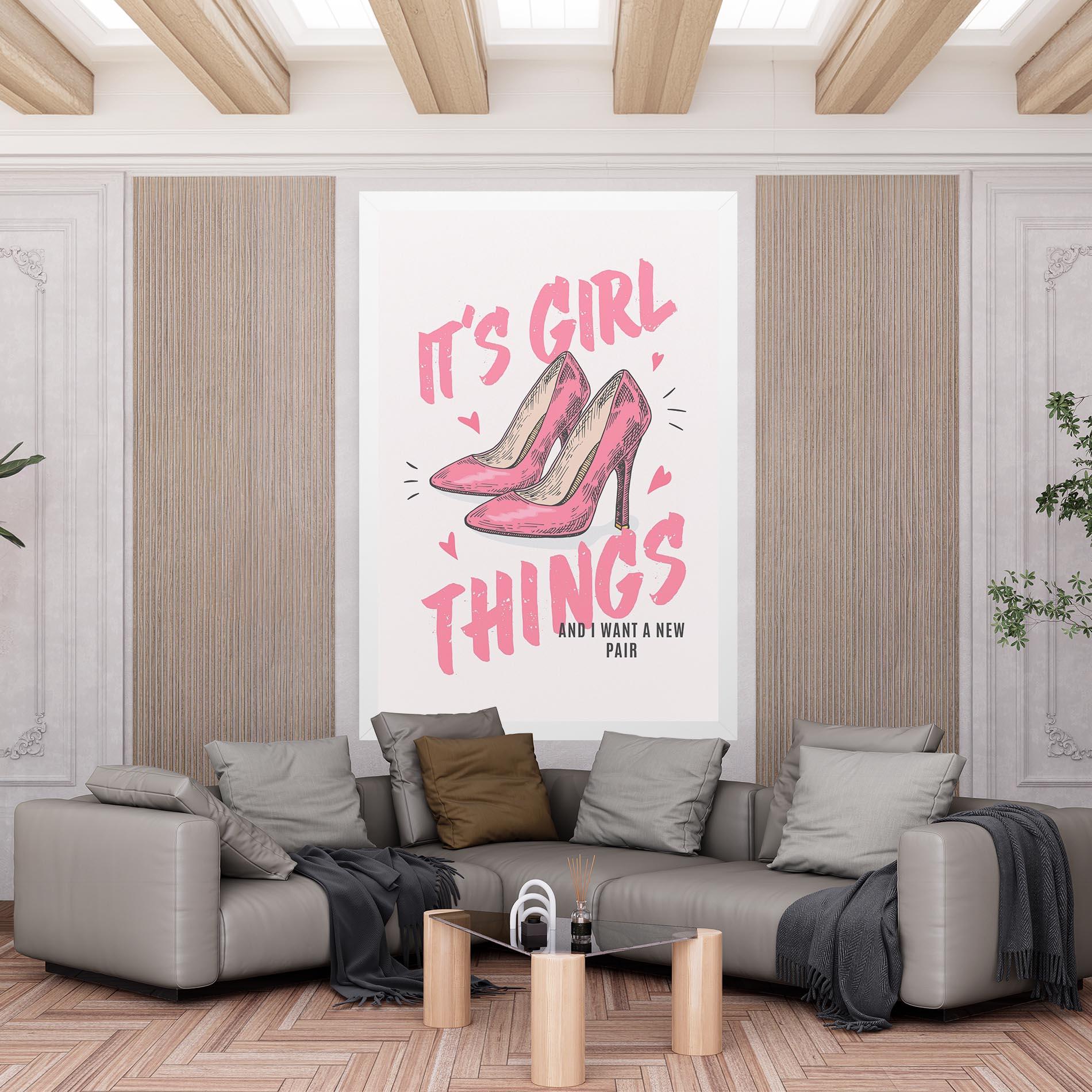 Картина на платно Girl Things mockup 6