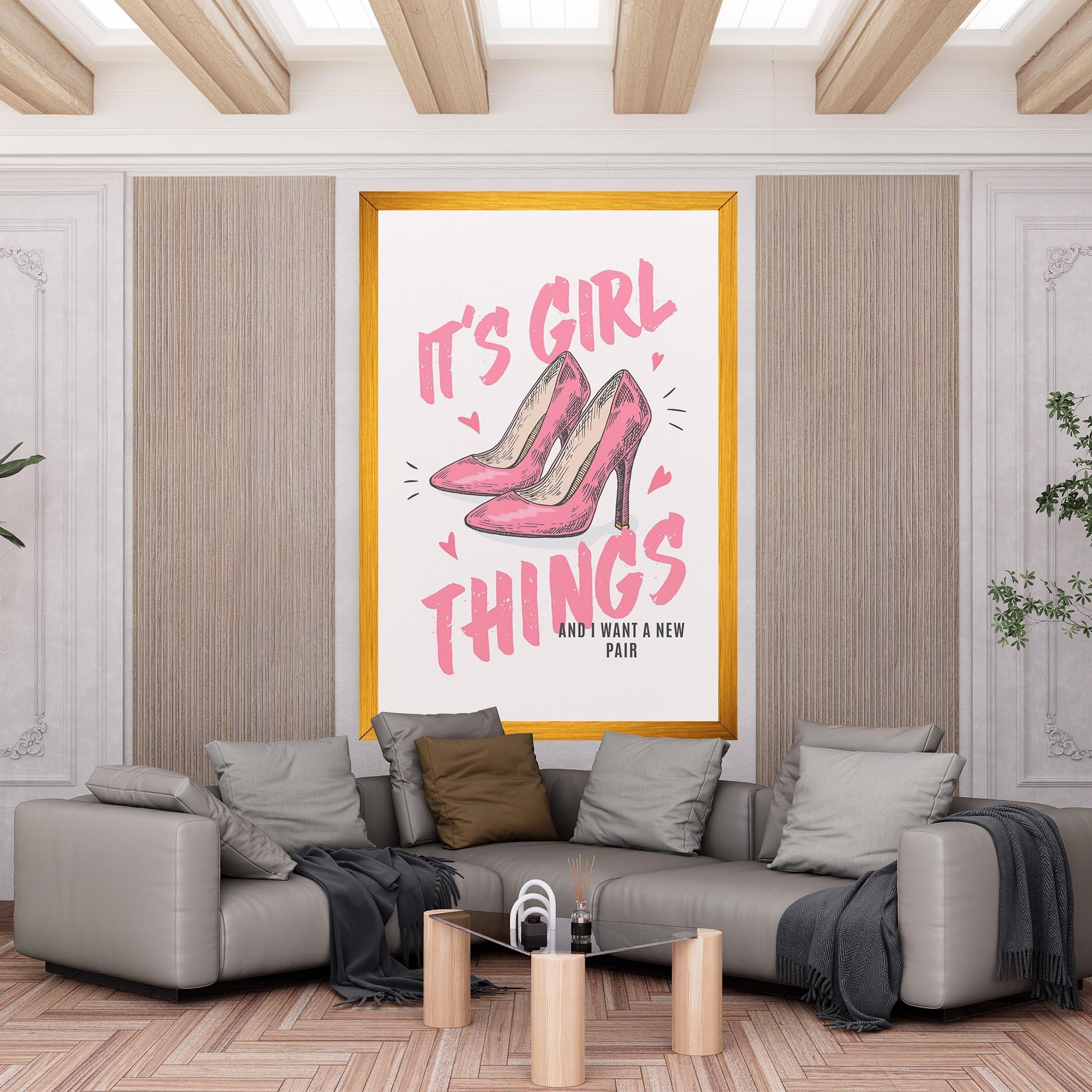 Картина на платно Girl Things mockup 6