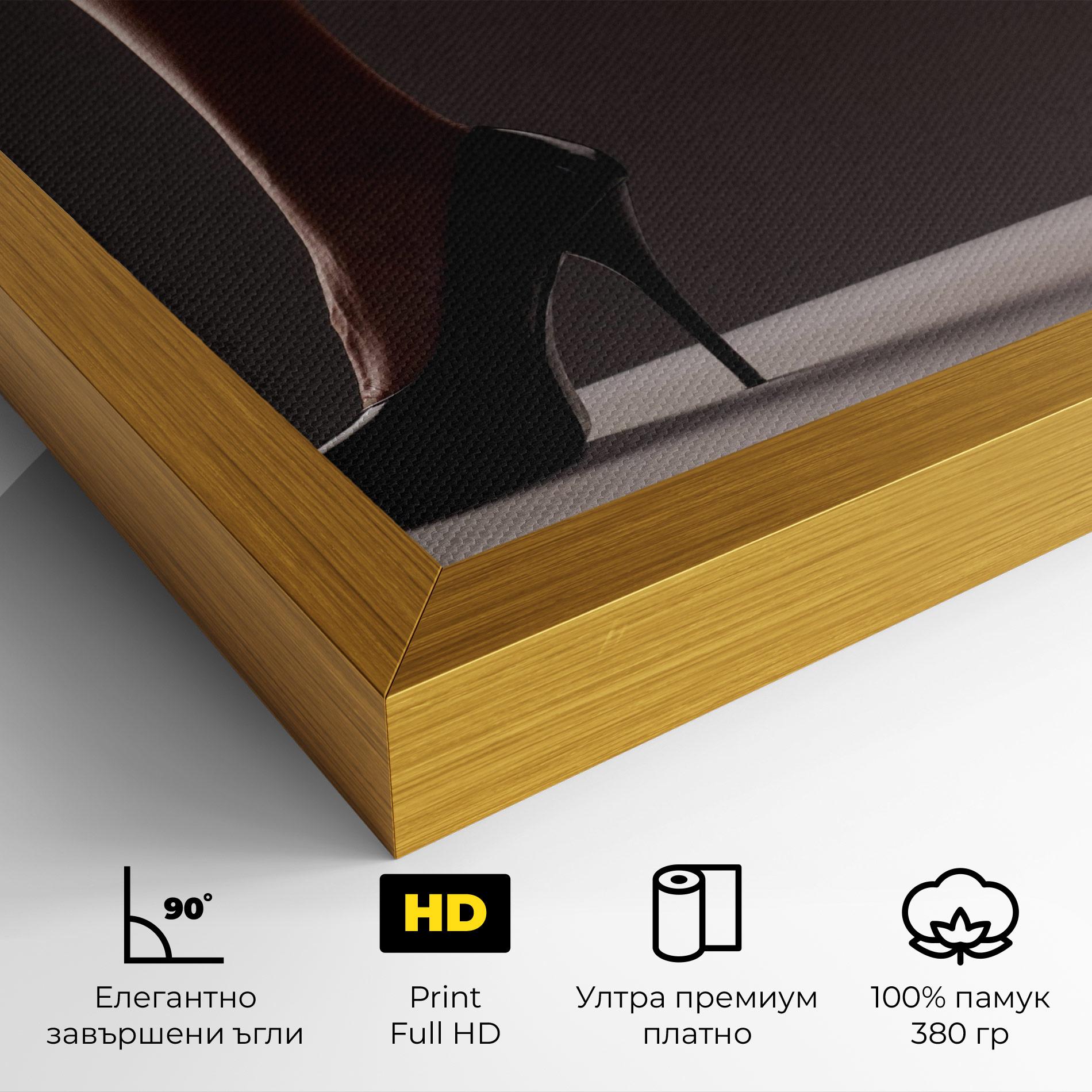 Картина на платно Black High Heels mockup 4