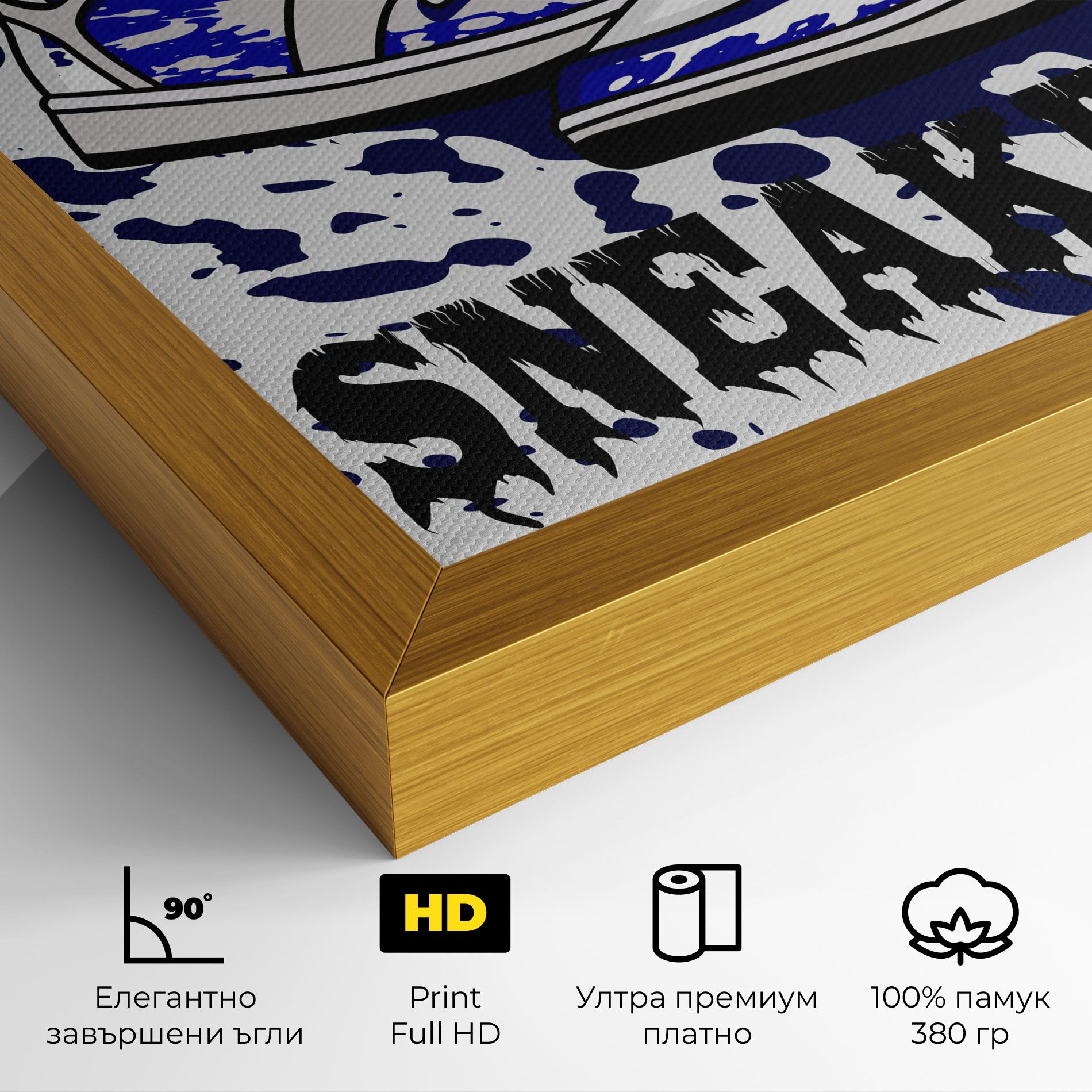 Dark Blue Sneakers mockup 4