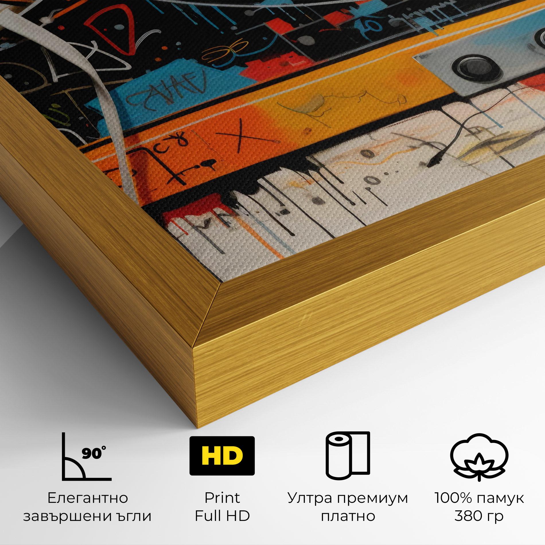 Картина на платно Teenager Sneakers mockup 4