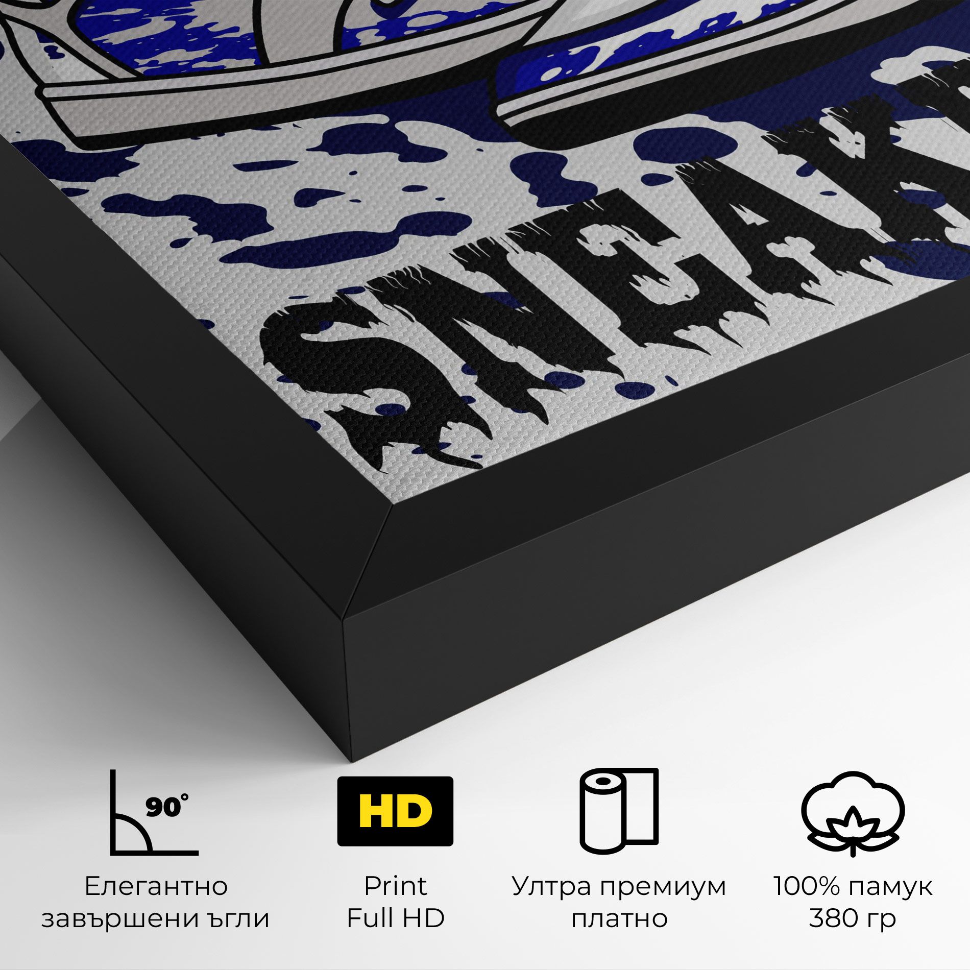 Dark Blue Sneakers mockup 4