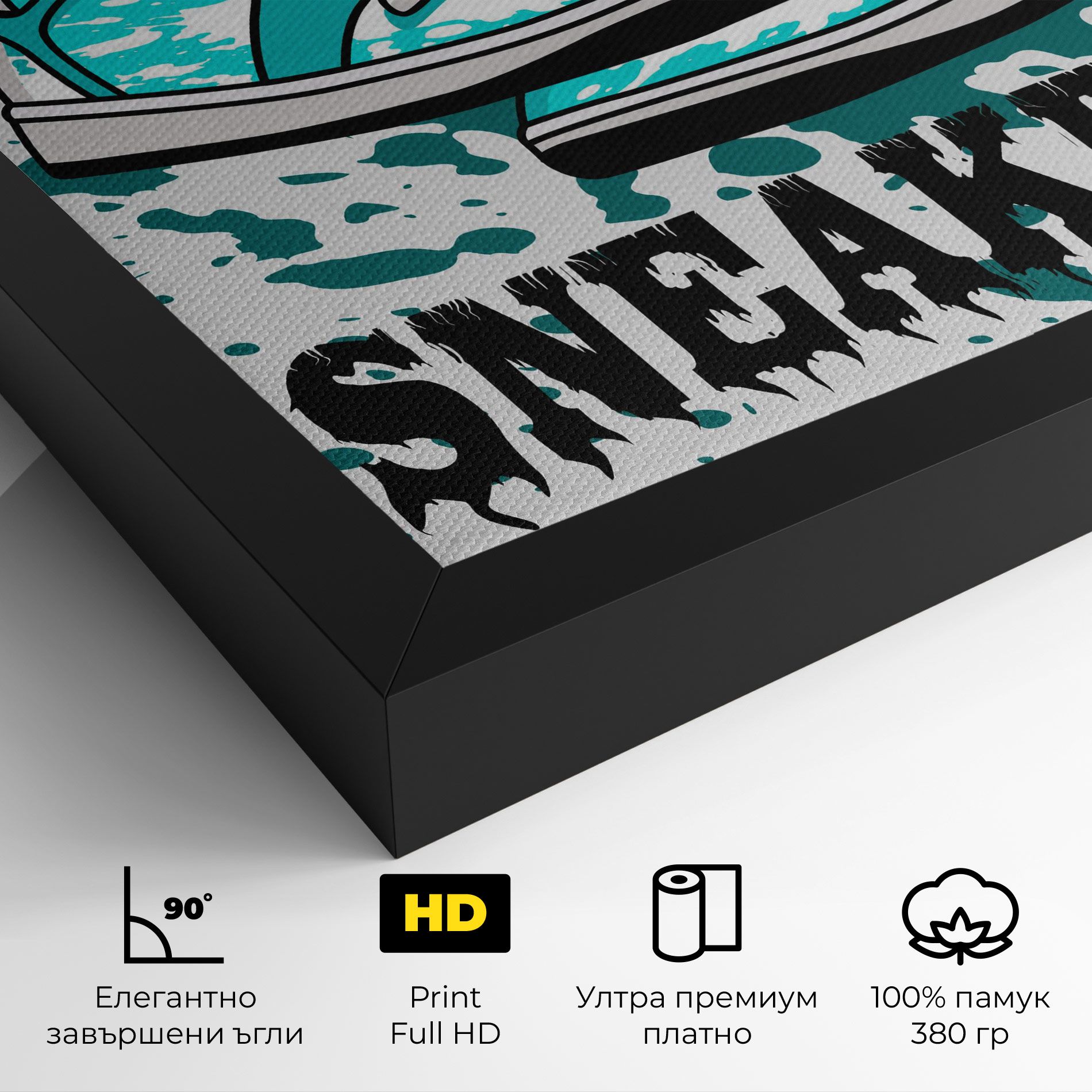 Light Blue Sneakers mockup 4