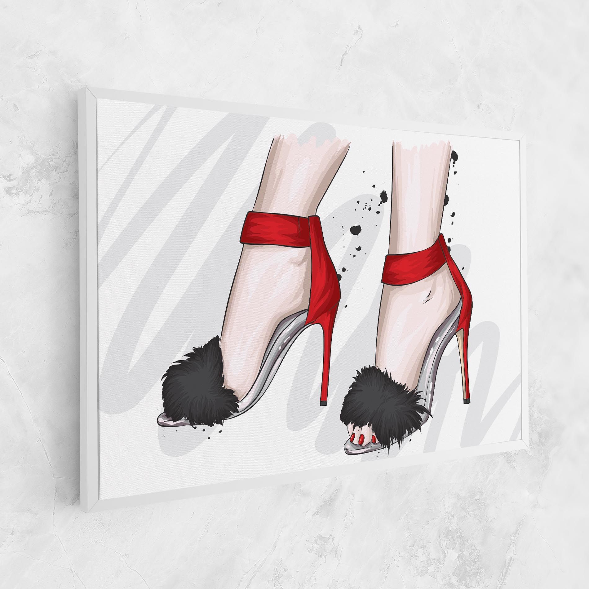 Black Red Heels mockup 1