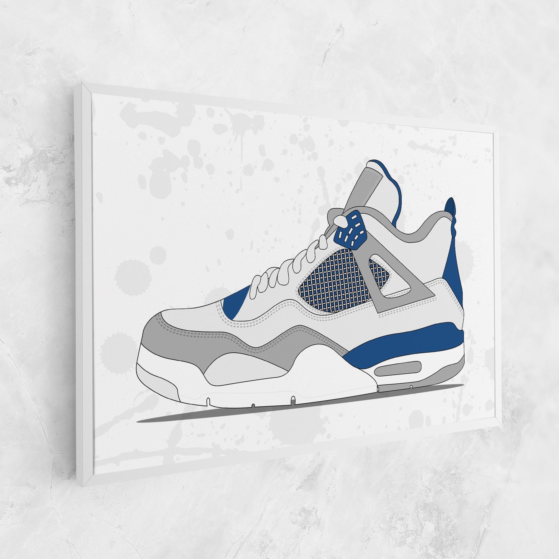 Blue Grey Sneakers mockup 1