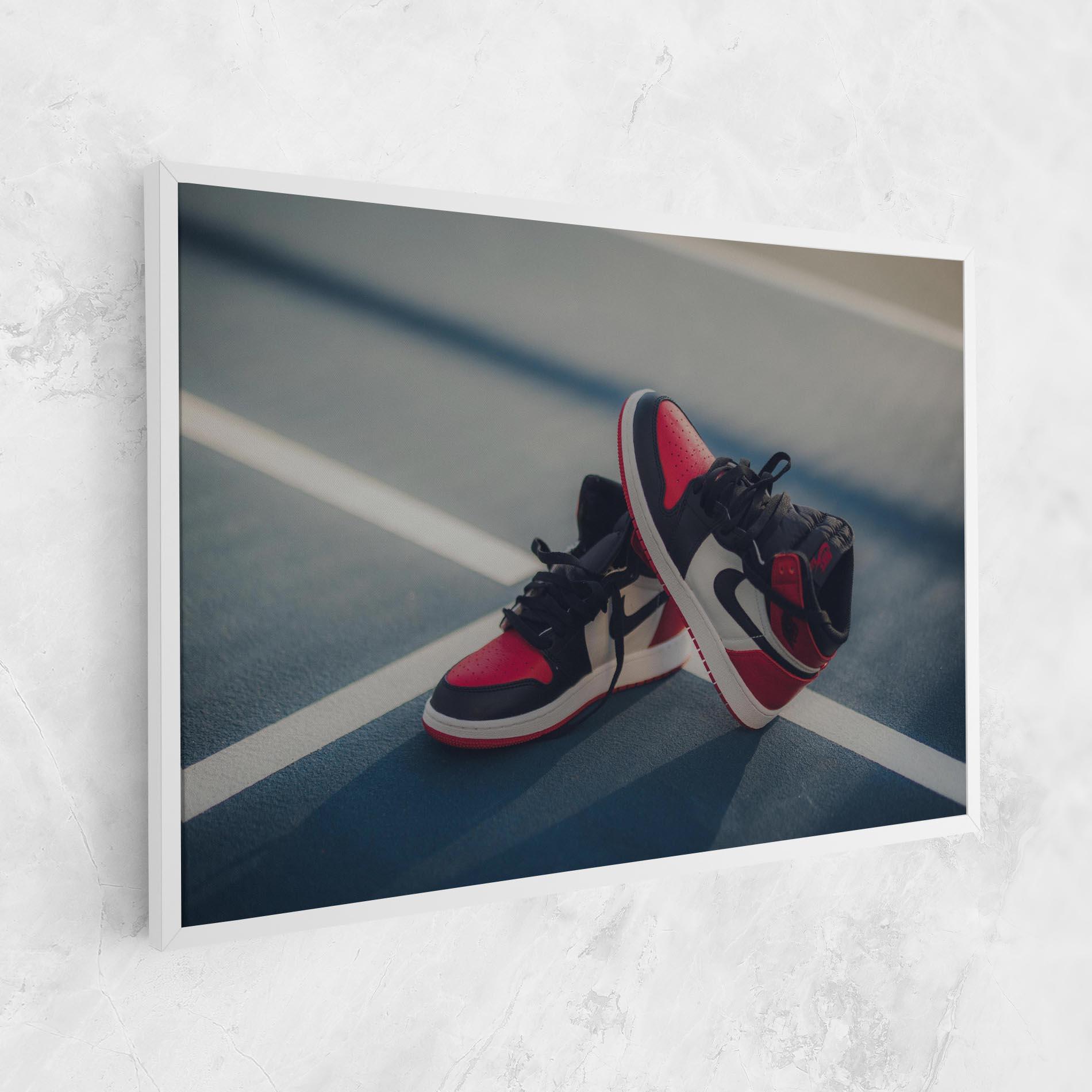 Картина на платно Cool Nike Red Jordan Air mockup 1