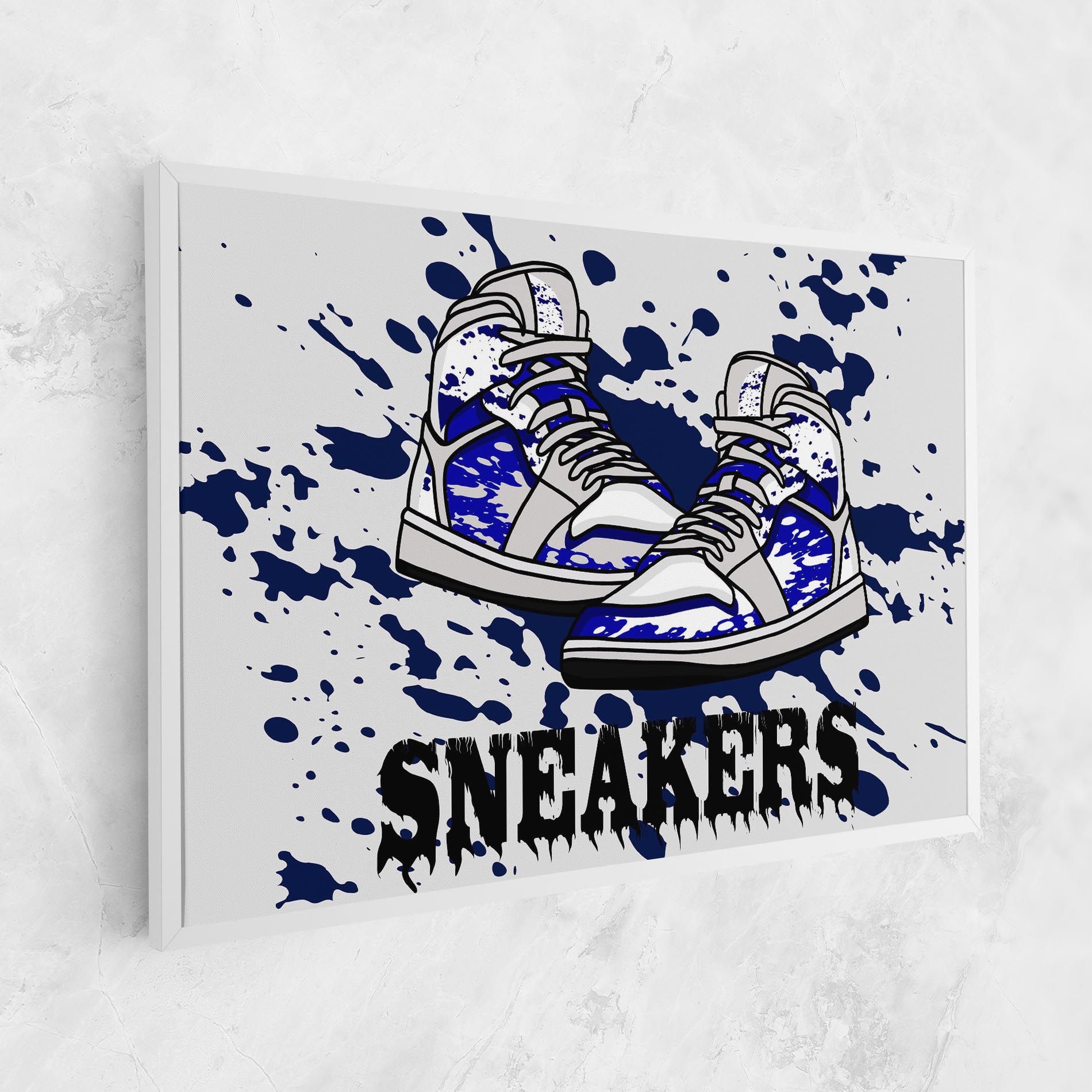 Dark Blue Sneakers mockup 1