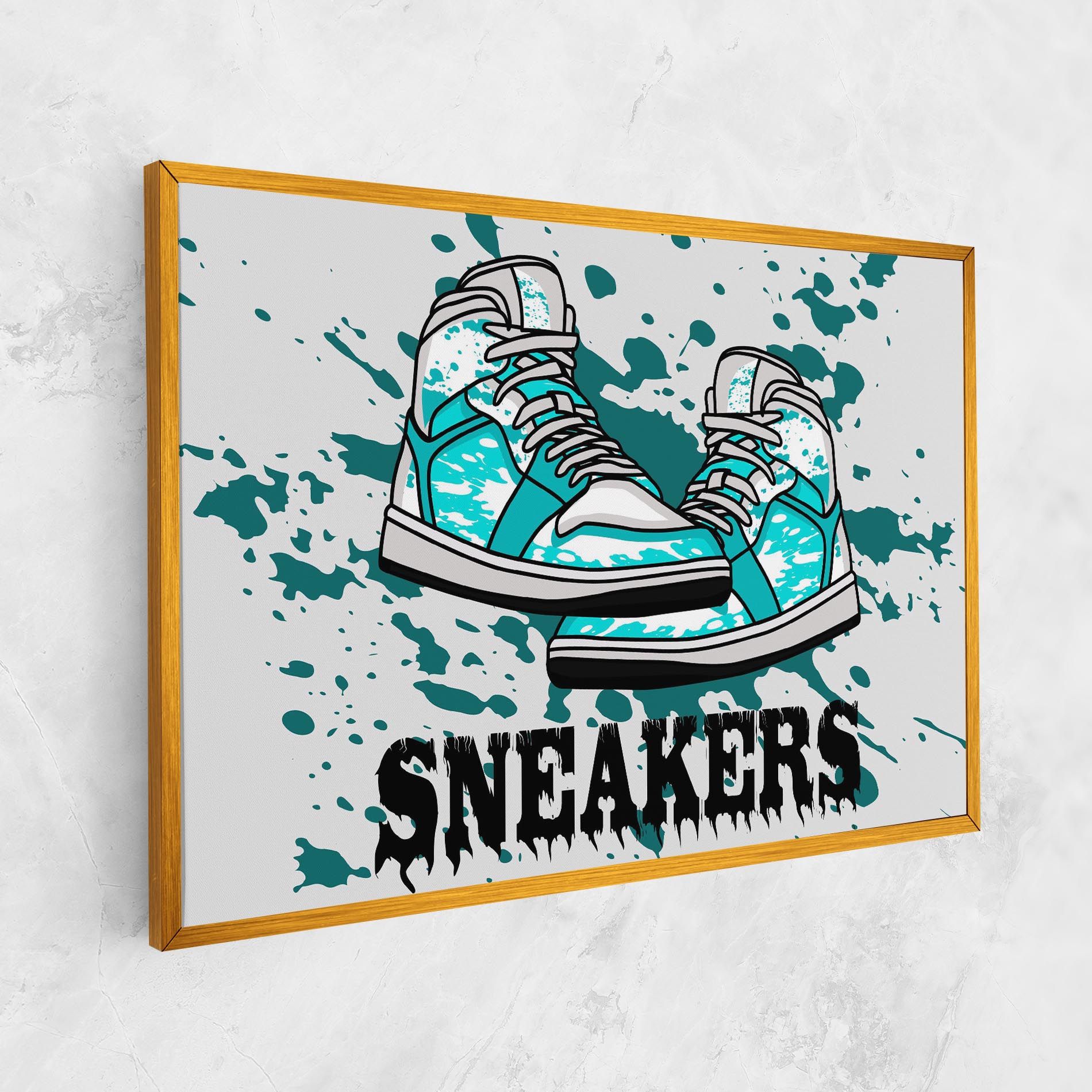 Light Blue Sneakers mockup 1