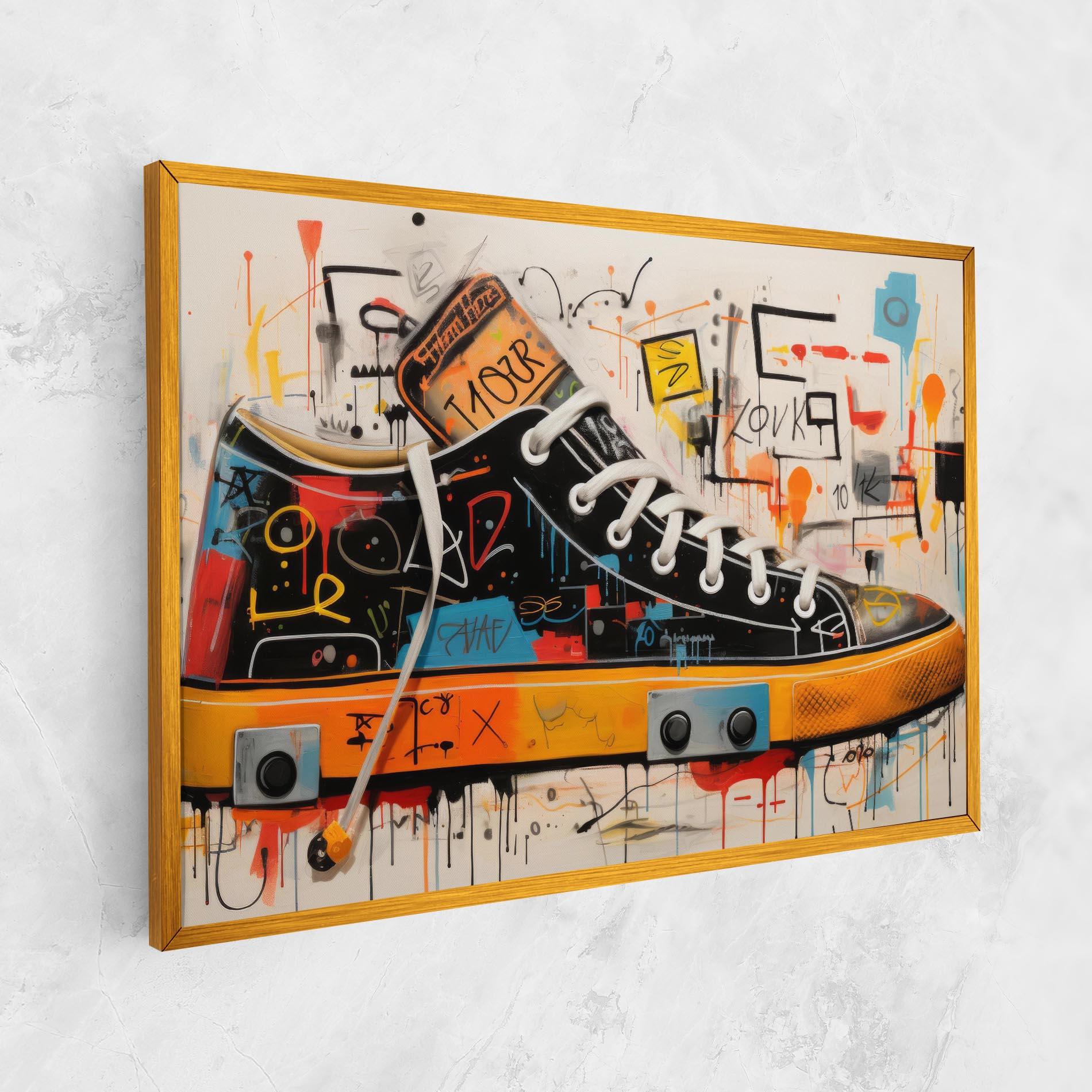 Картина на платно Teenager Sneakers mockup 1