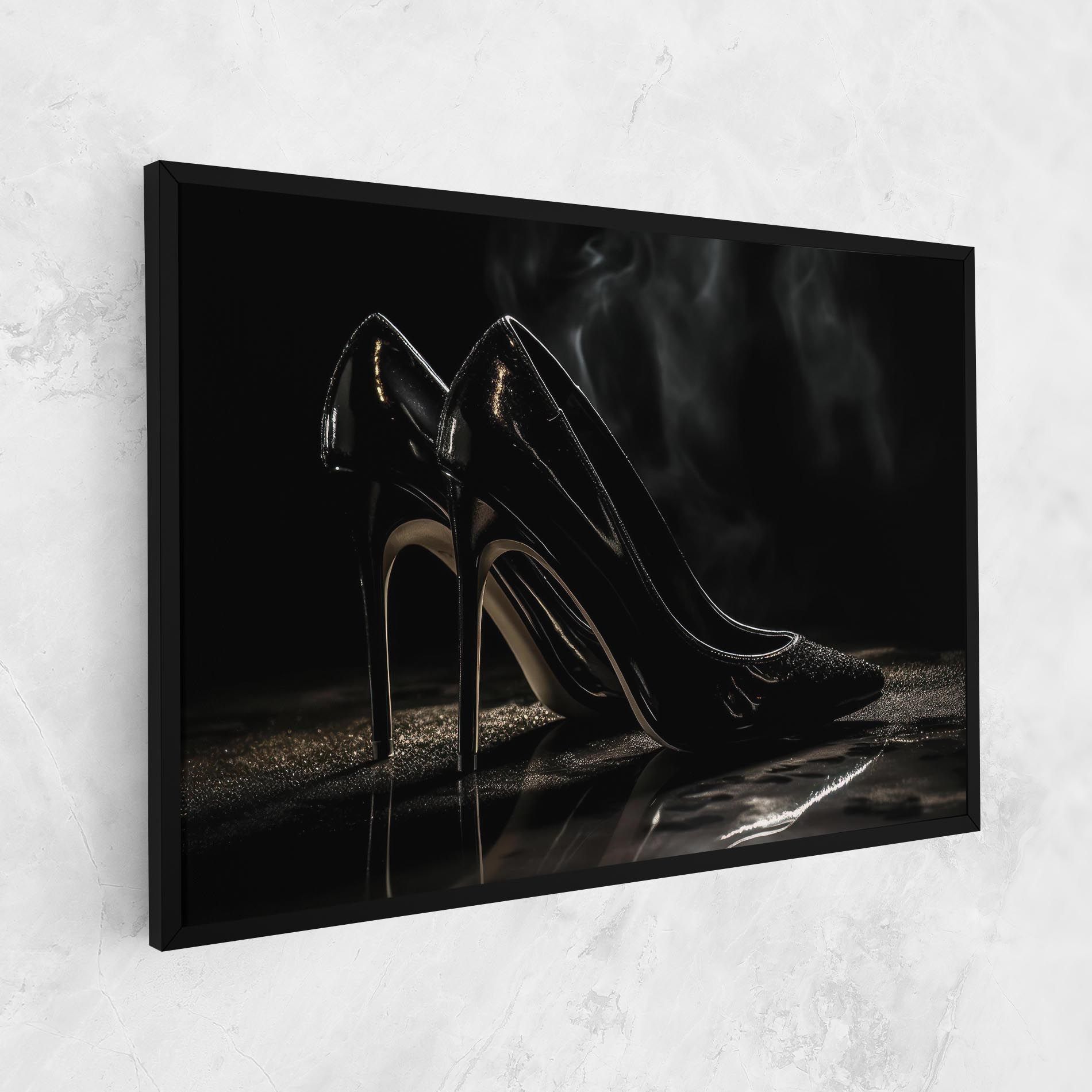 Black Leather Shoes mockup 1