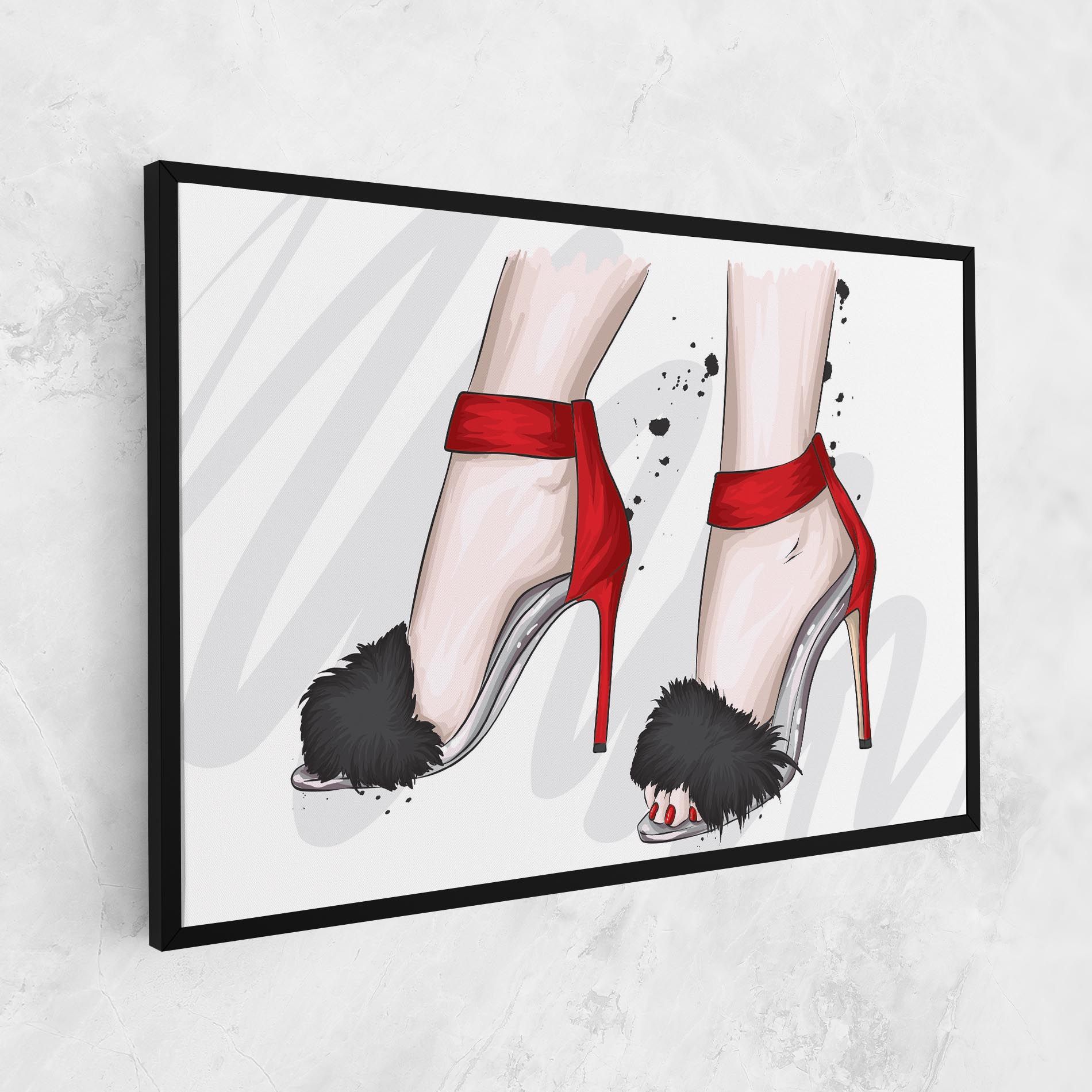 Black Red Heels mockup 1