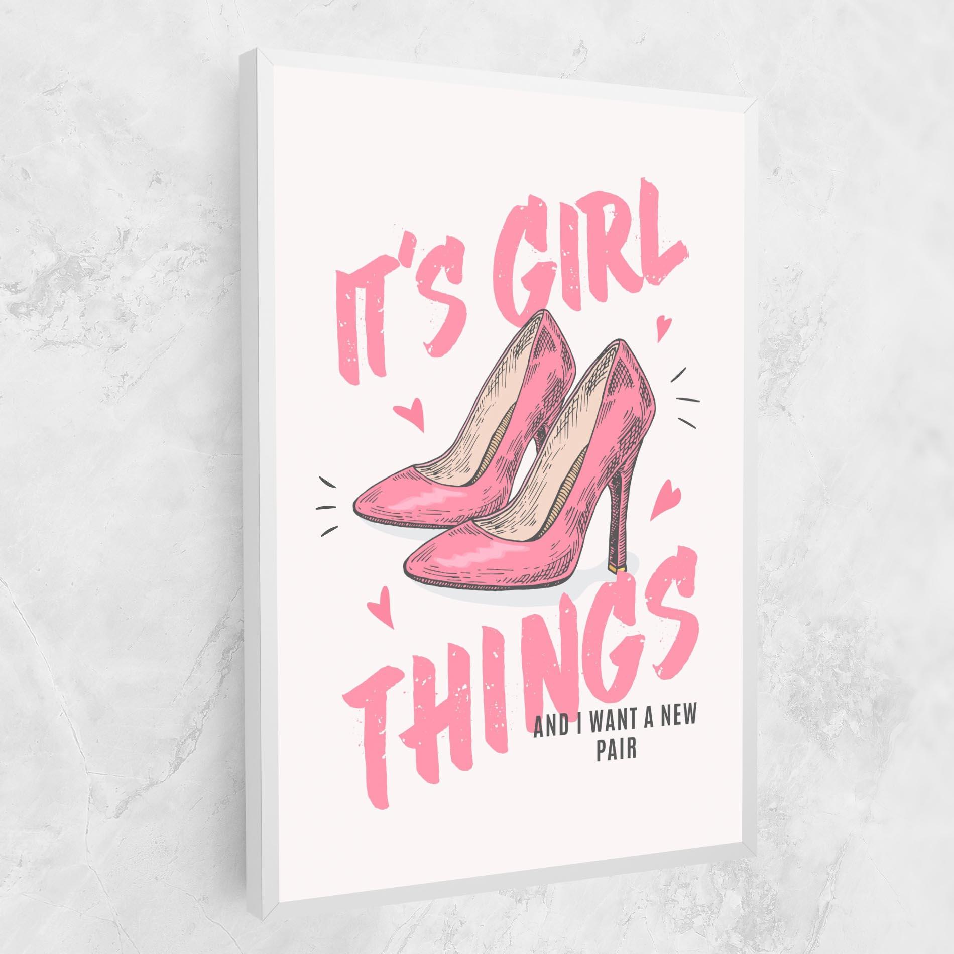 Картина на платно Girl Things mockup 1