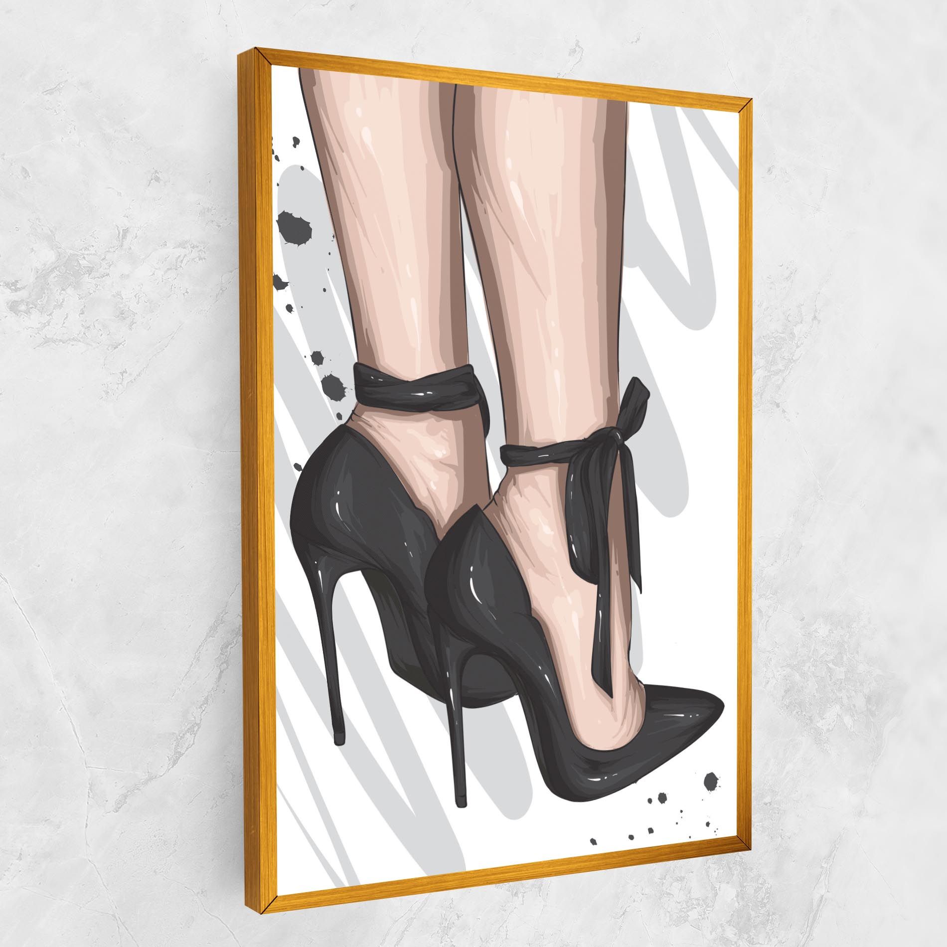 Black Woman Shoes mockup 1