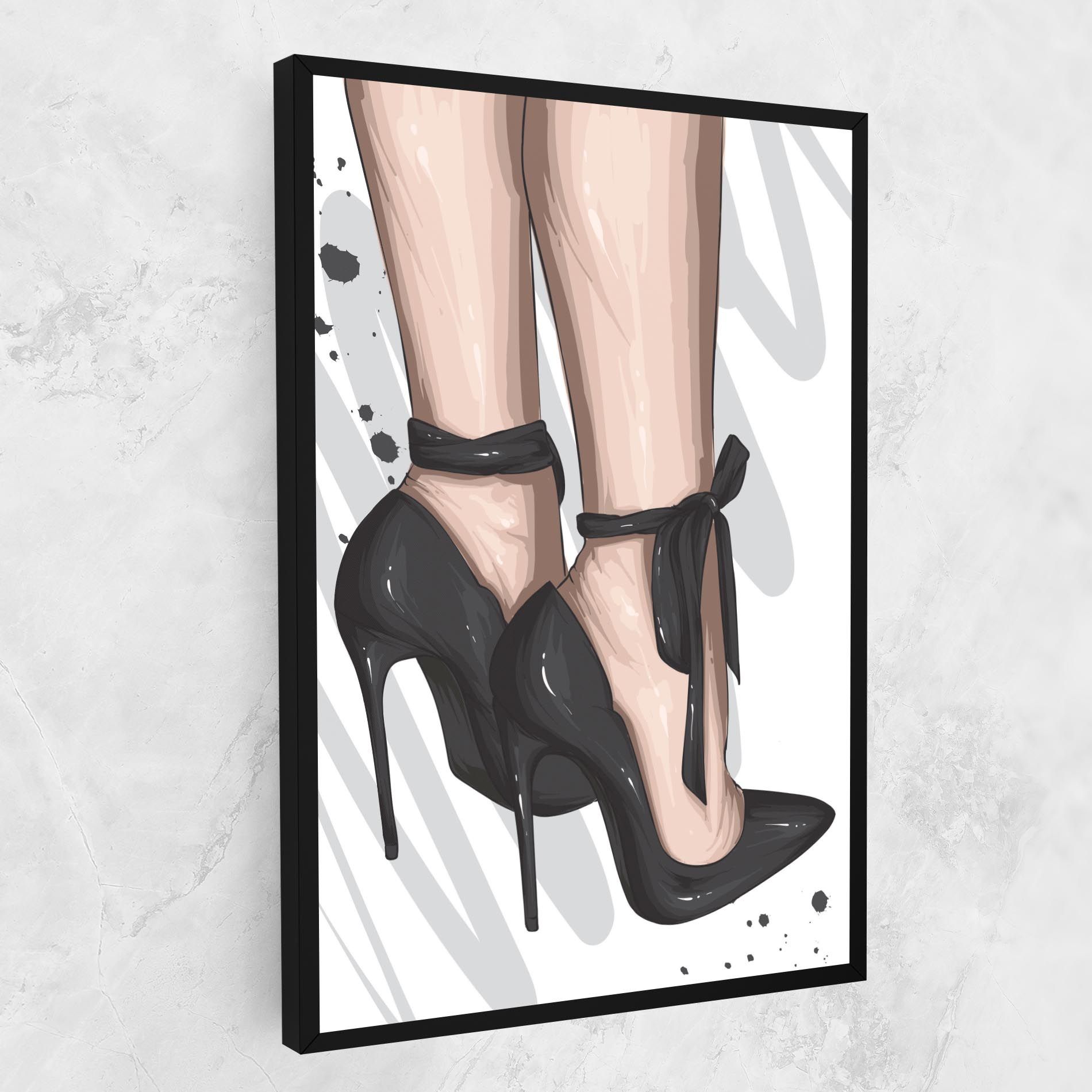 Black Woman Shoes mockup 1
