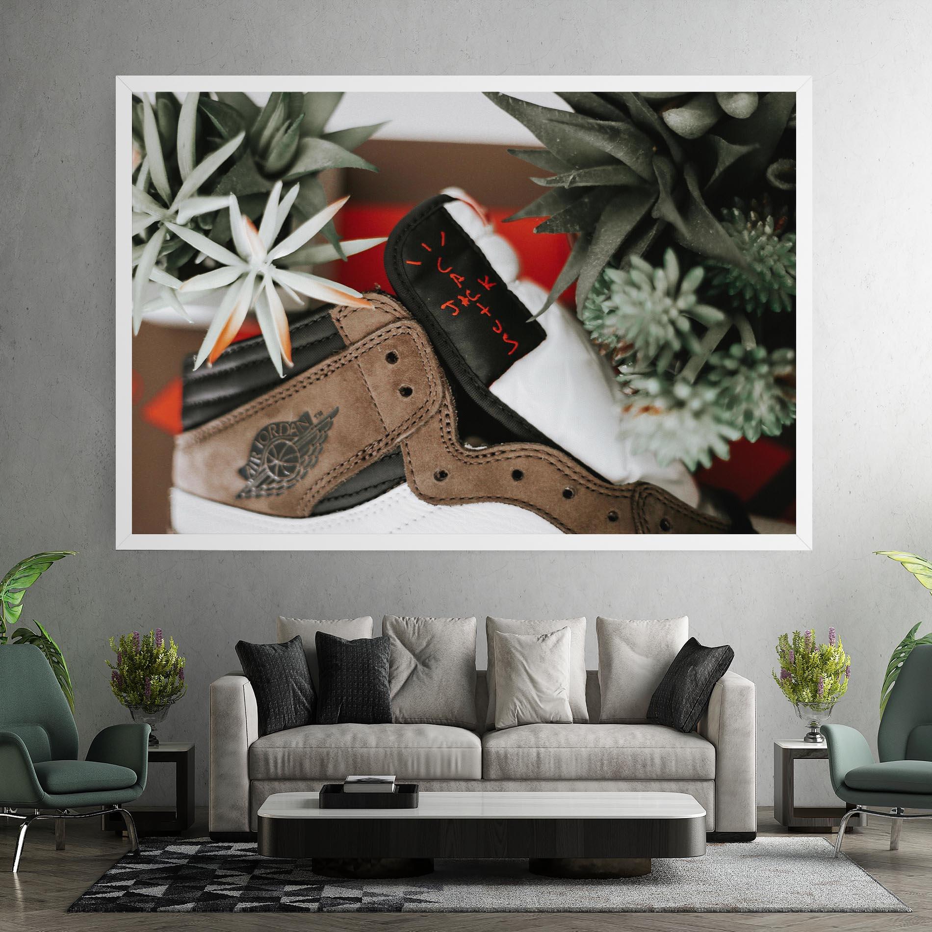 Картина на платно Brown Air Jordan mockup 7