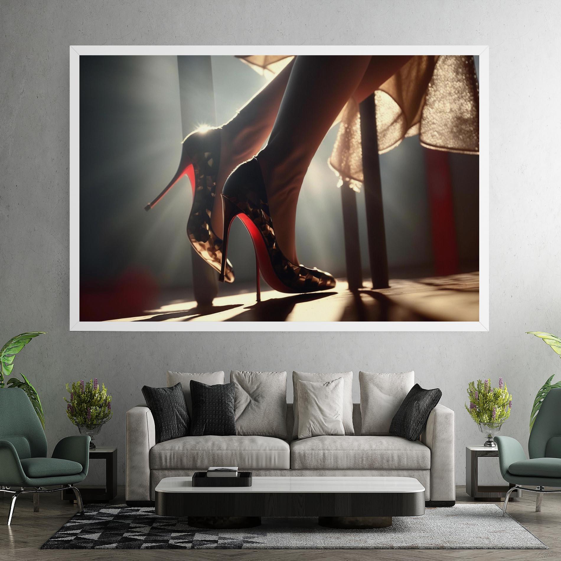 Картина на платно Heels In The Sun mockup 7