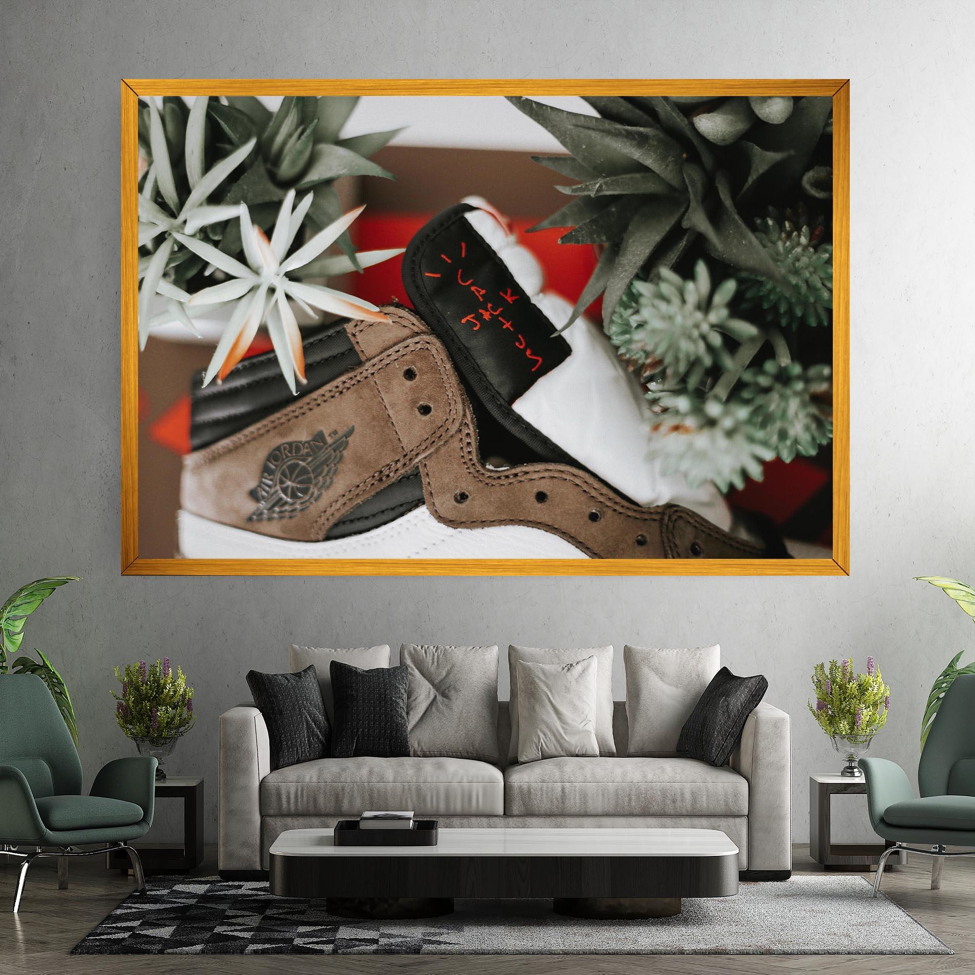 Картина на платно Brown Air Jordan mockup 7