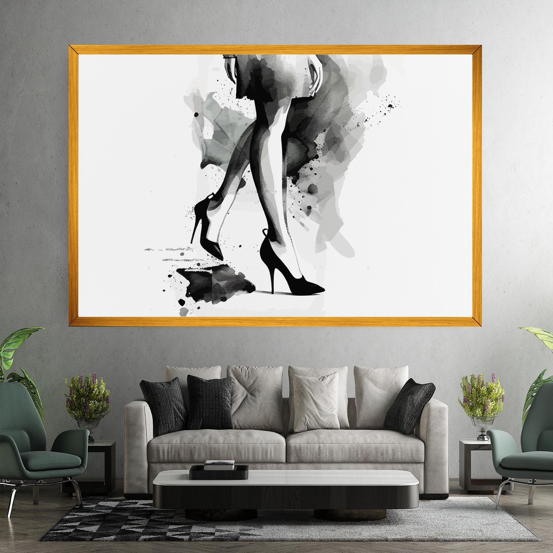 Watercolor Shoes mockup 7