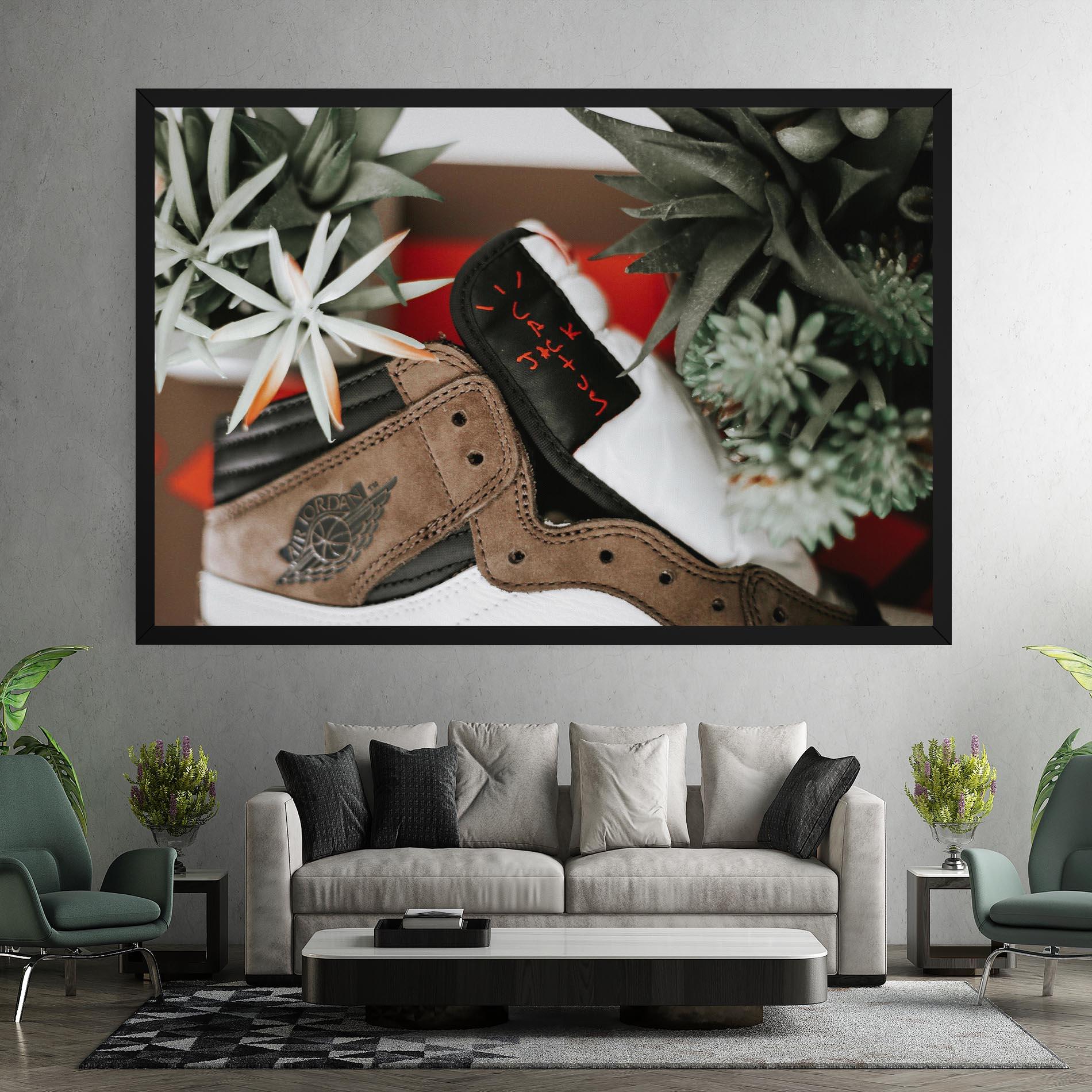 Картина на платно Brown Air Jordan mockup 7
