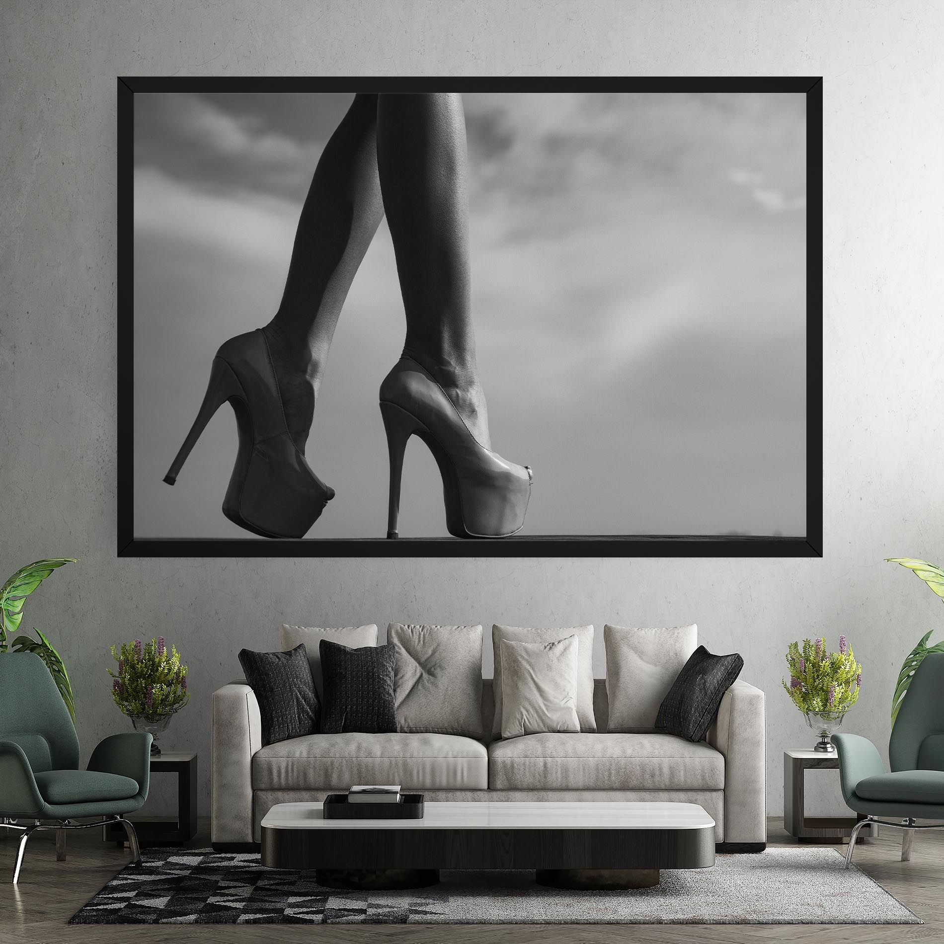 Heels Sky Background mockup 7