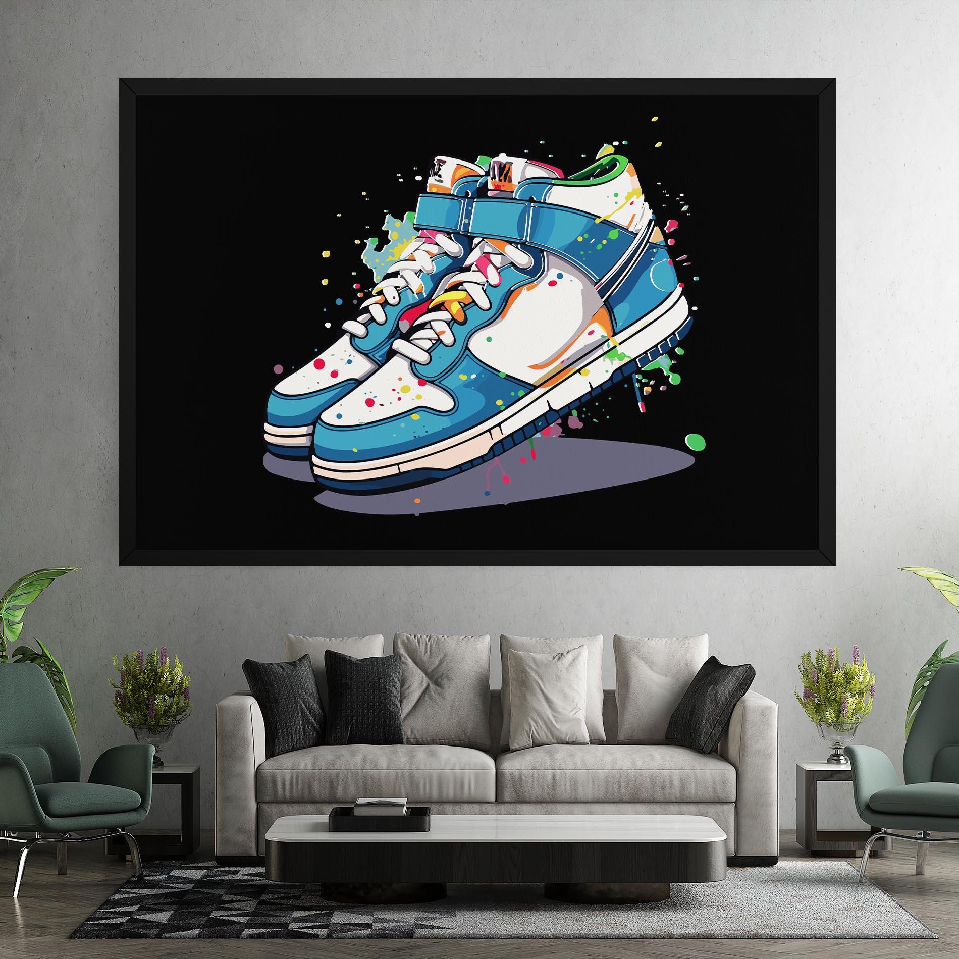 Картина на платно Shoes Splash Color mockup 7