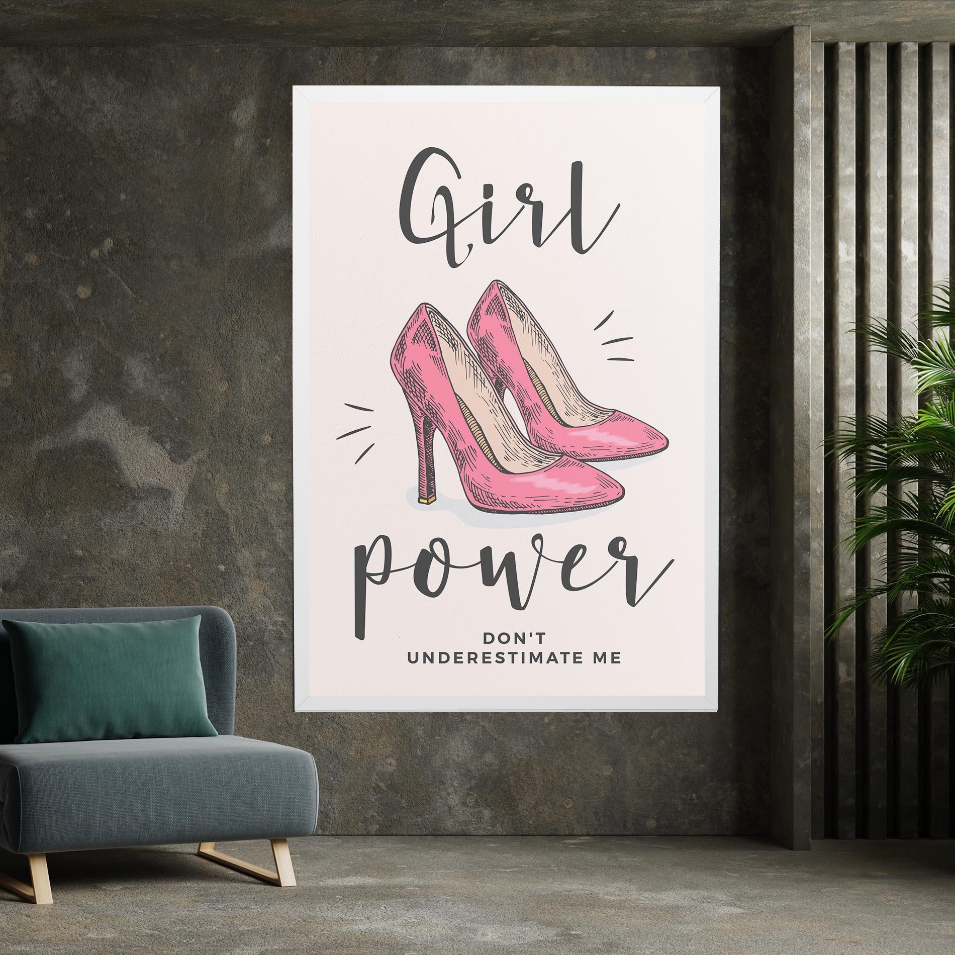 Картина на платно Girl Power mockup 7