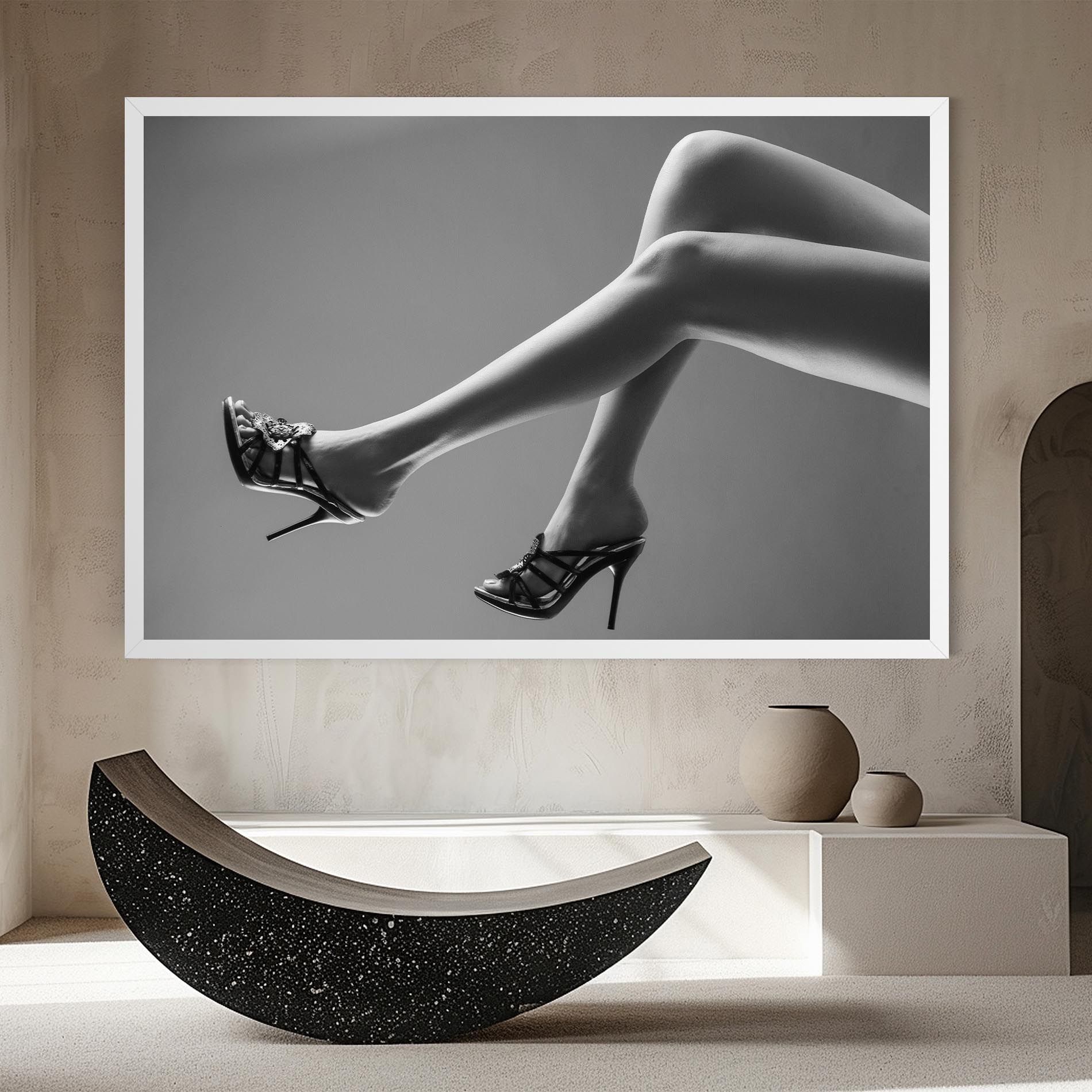 Black Shoes On Grey mockup 8