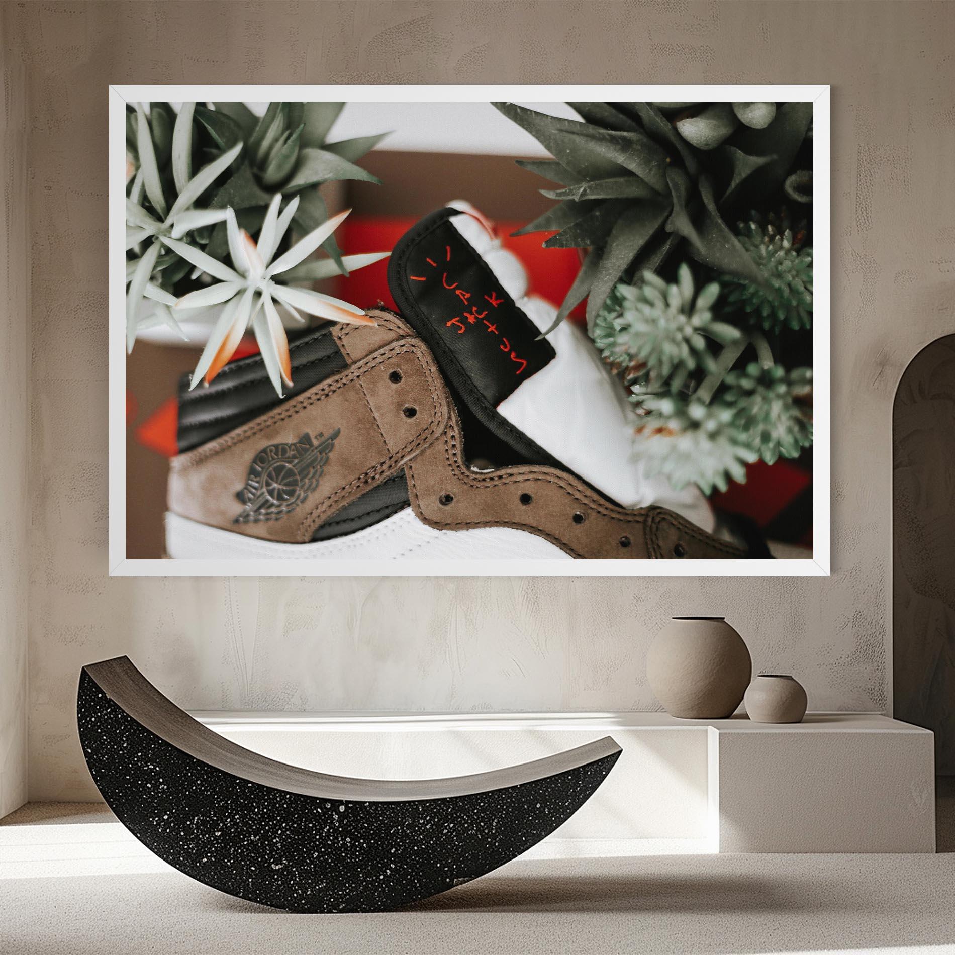 Картина на платно Brown Air Jordan mockup 8