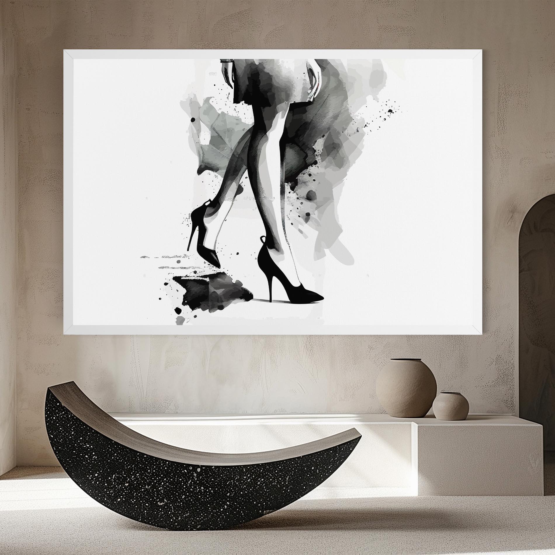 Картина на платно Watercolor Shoes mockup 8