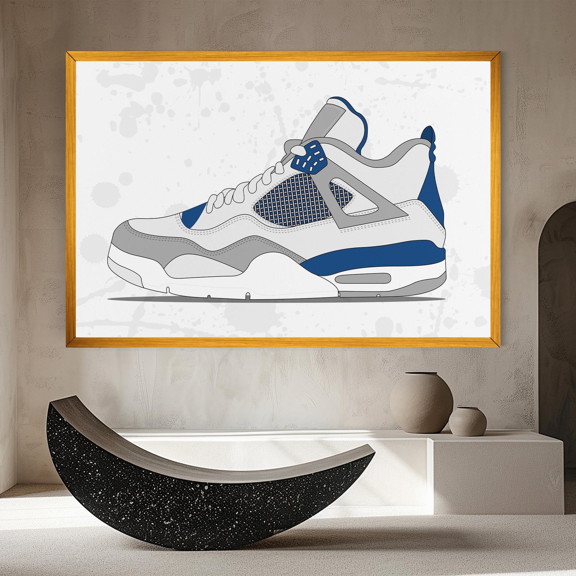 Blue Grey Sneakers mockup 8
