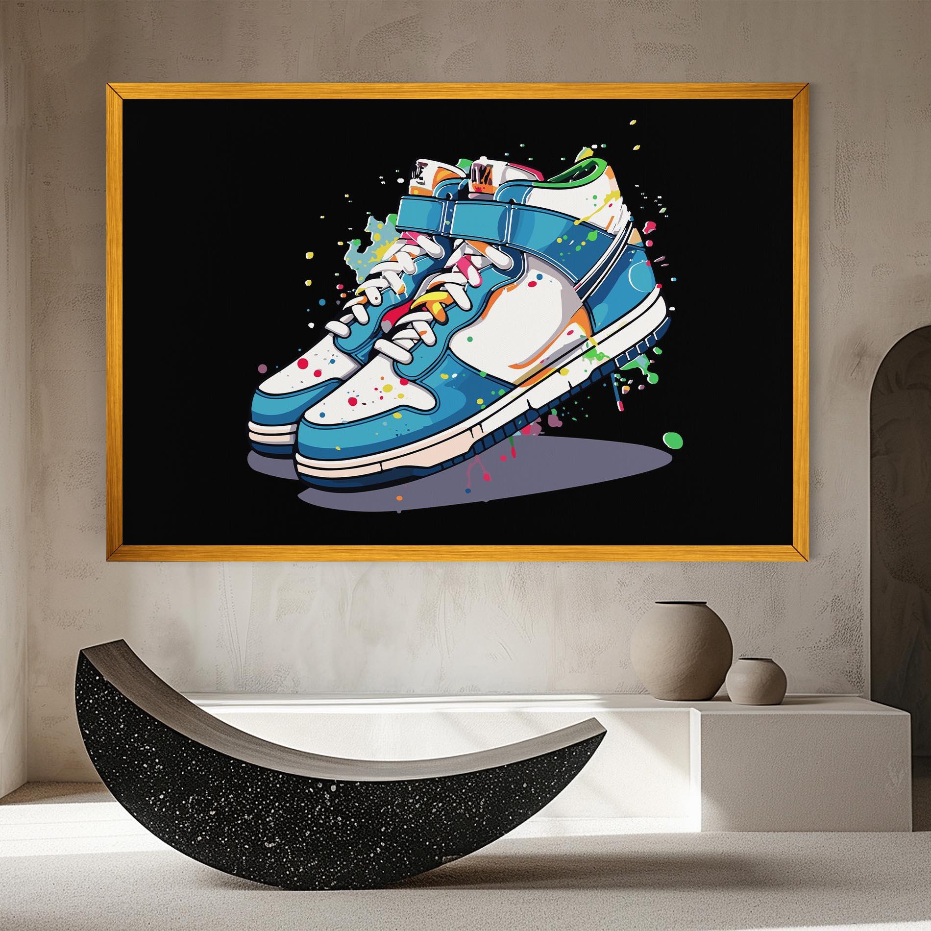 Картина на платно Shoes Splash Color mockup 8