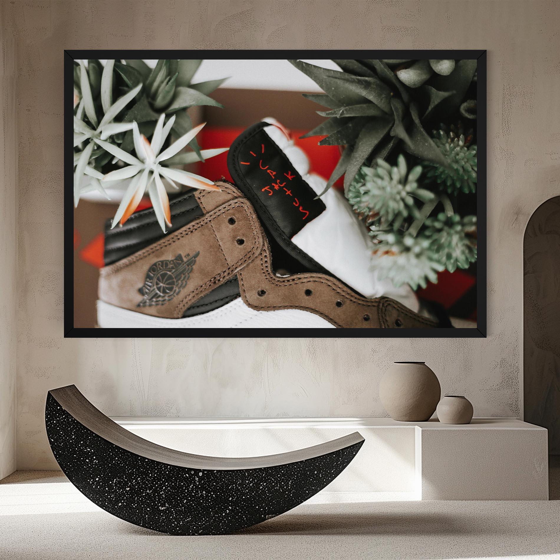 Картина на платно Brown Air Jordan mockup 8