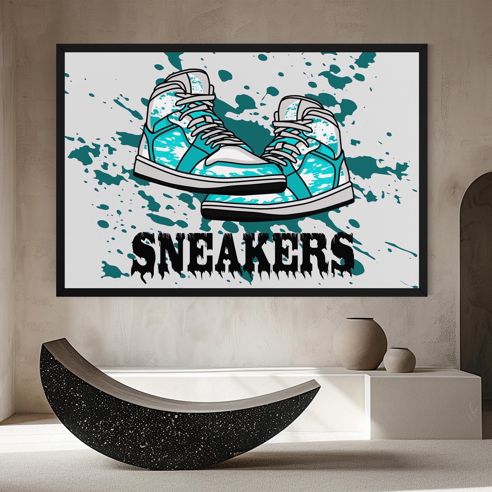 Light Blue Sneakers mockup 8