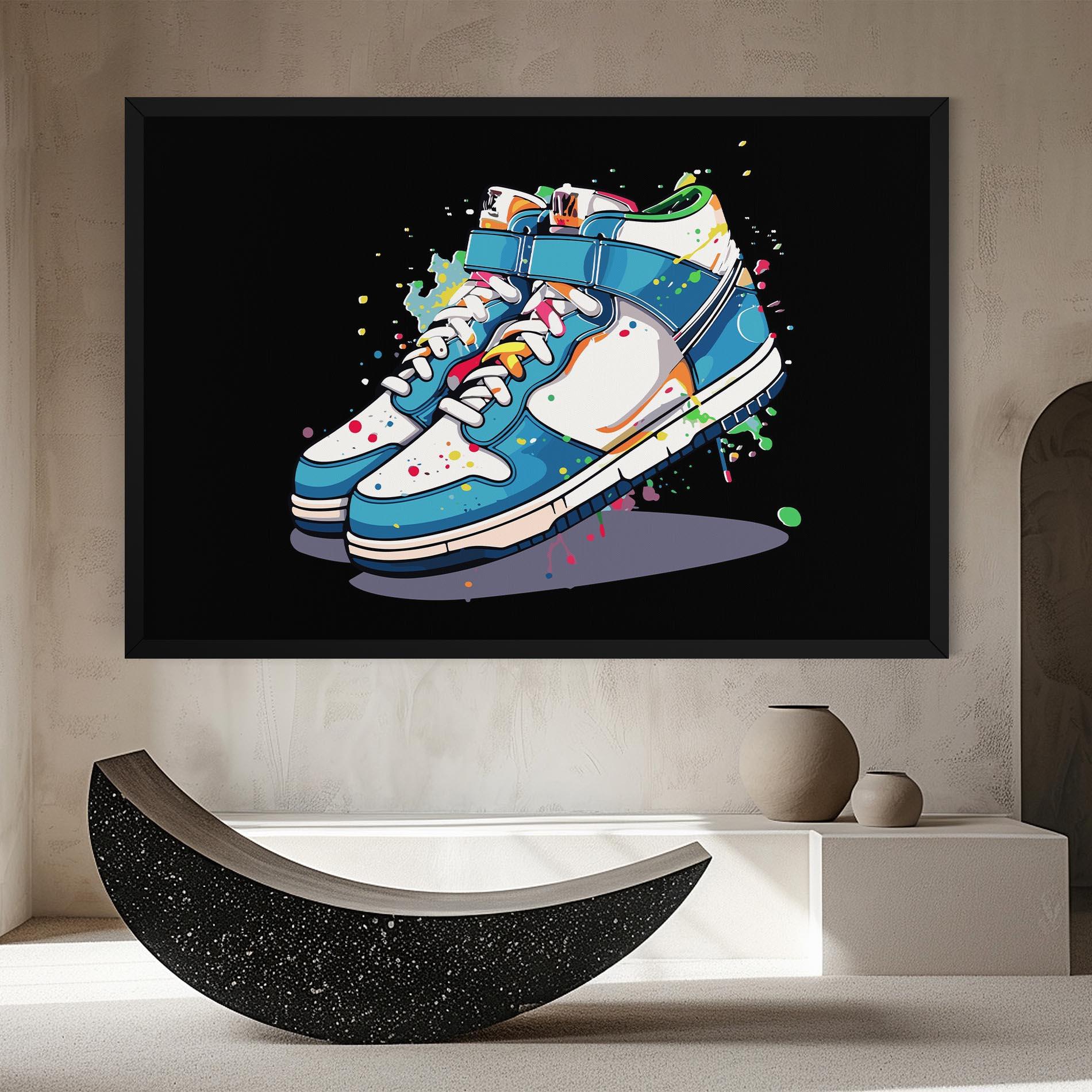 Картина на платно Shoes Splash Color mockup 8