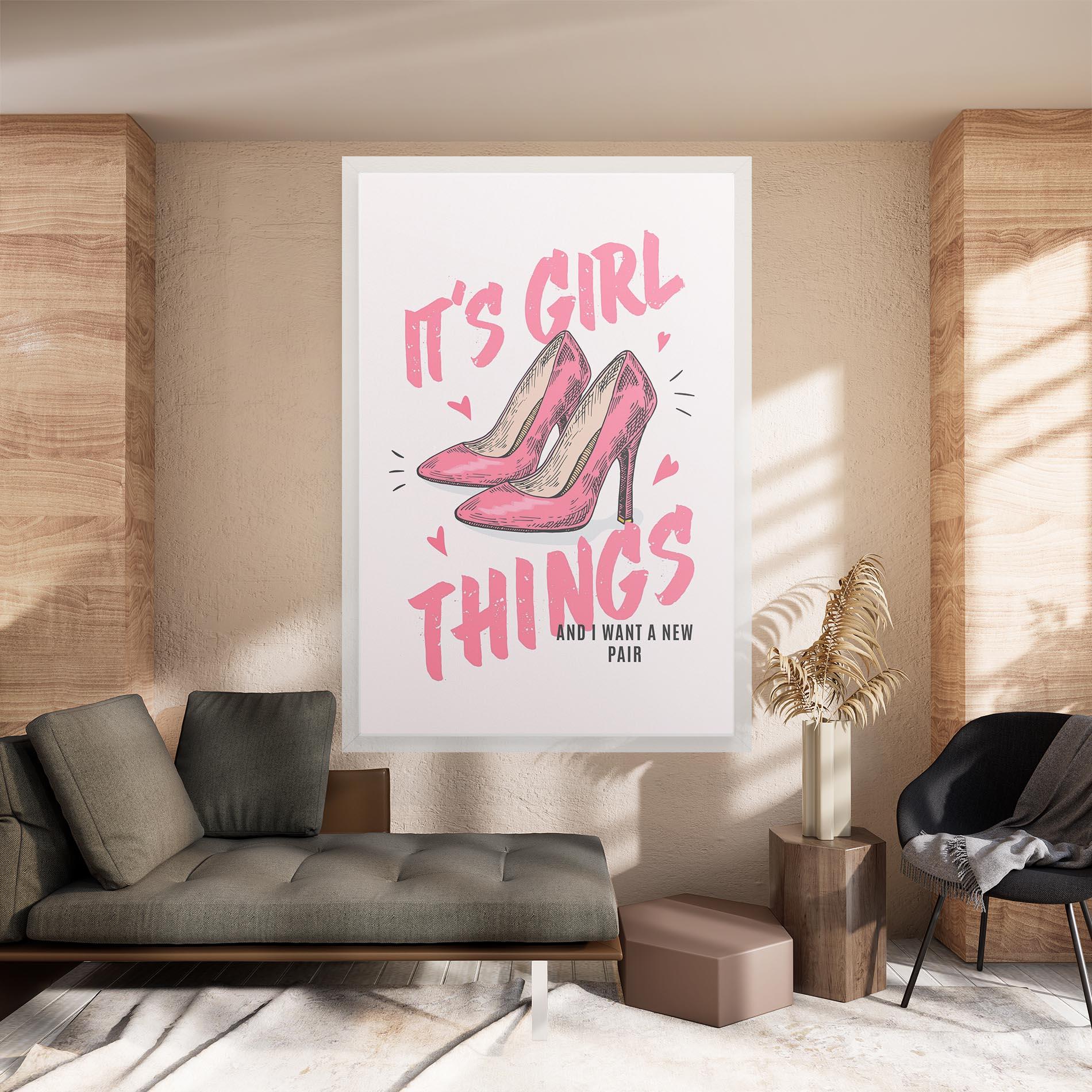 Картина на платно Girl Things mockup 8