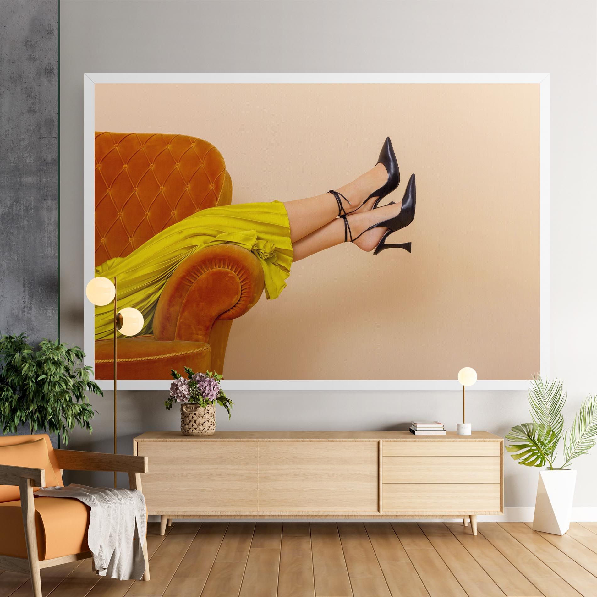 Black Heals On Cream mockup 9