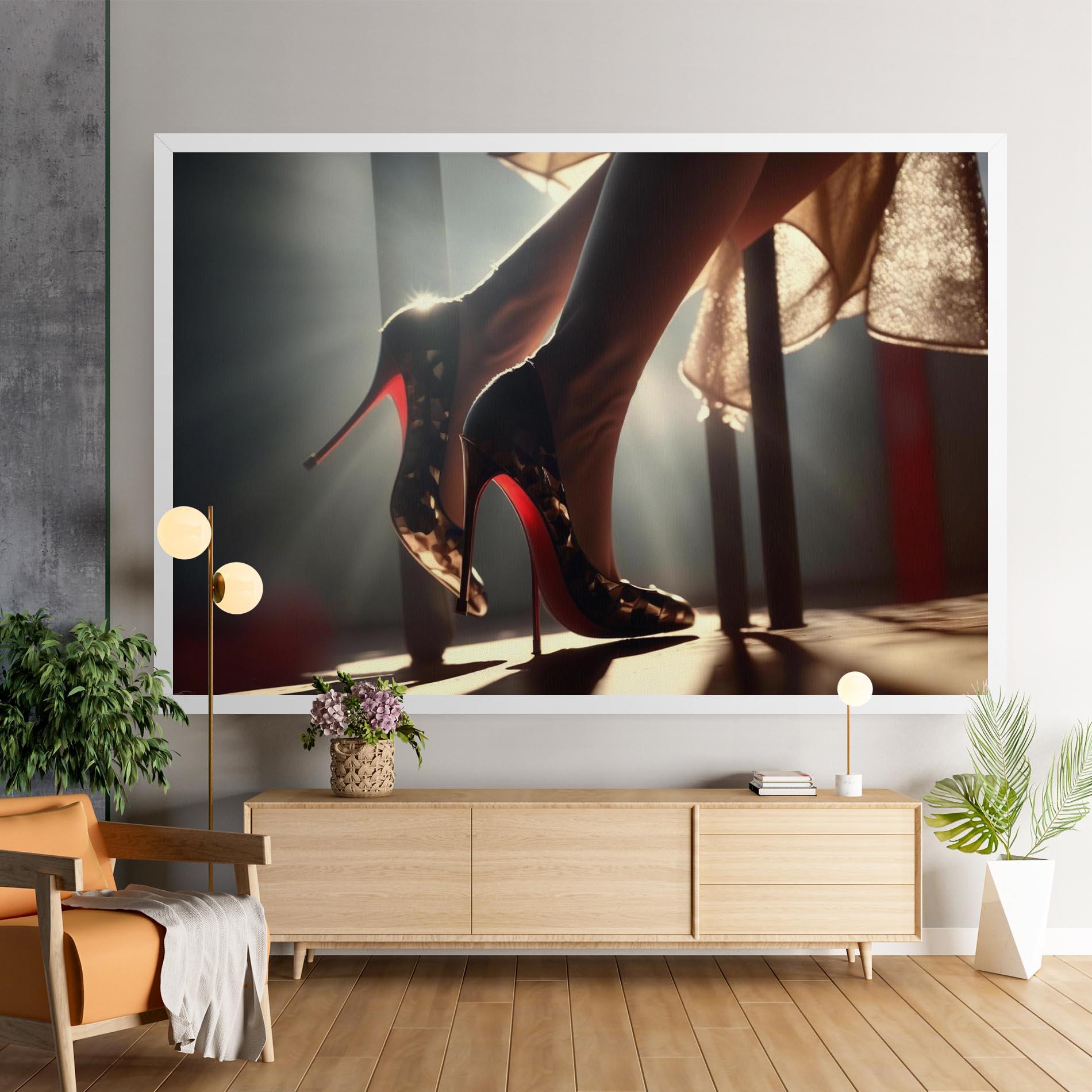 Картина на платно Heels In The Sun mockup 9