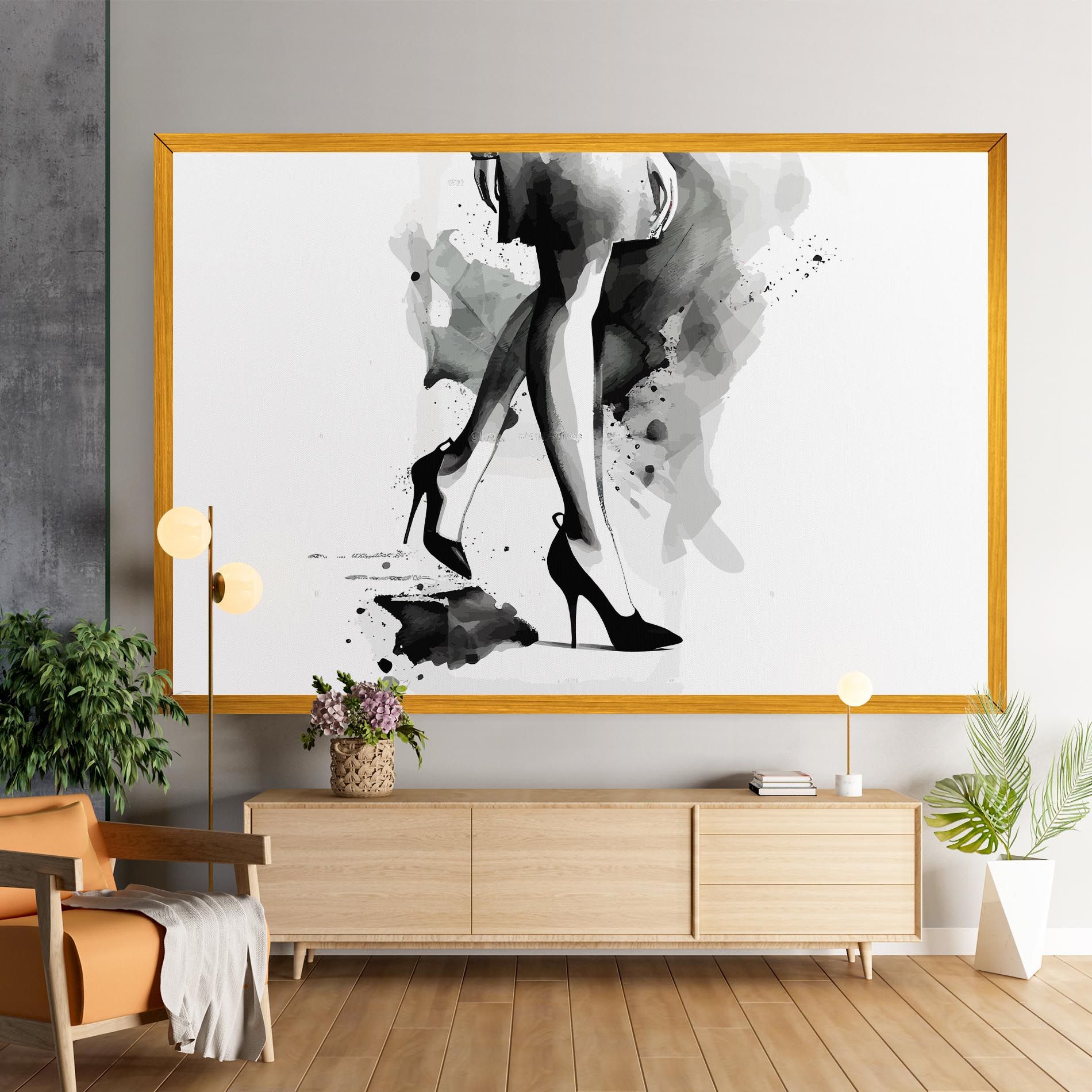 Watercolor Shoes mockup 9