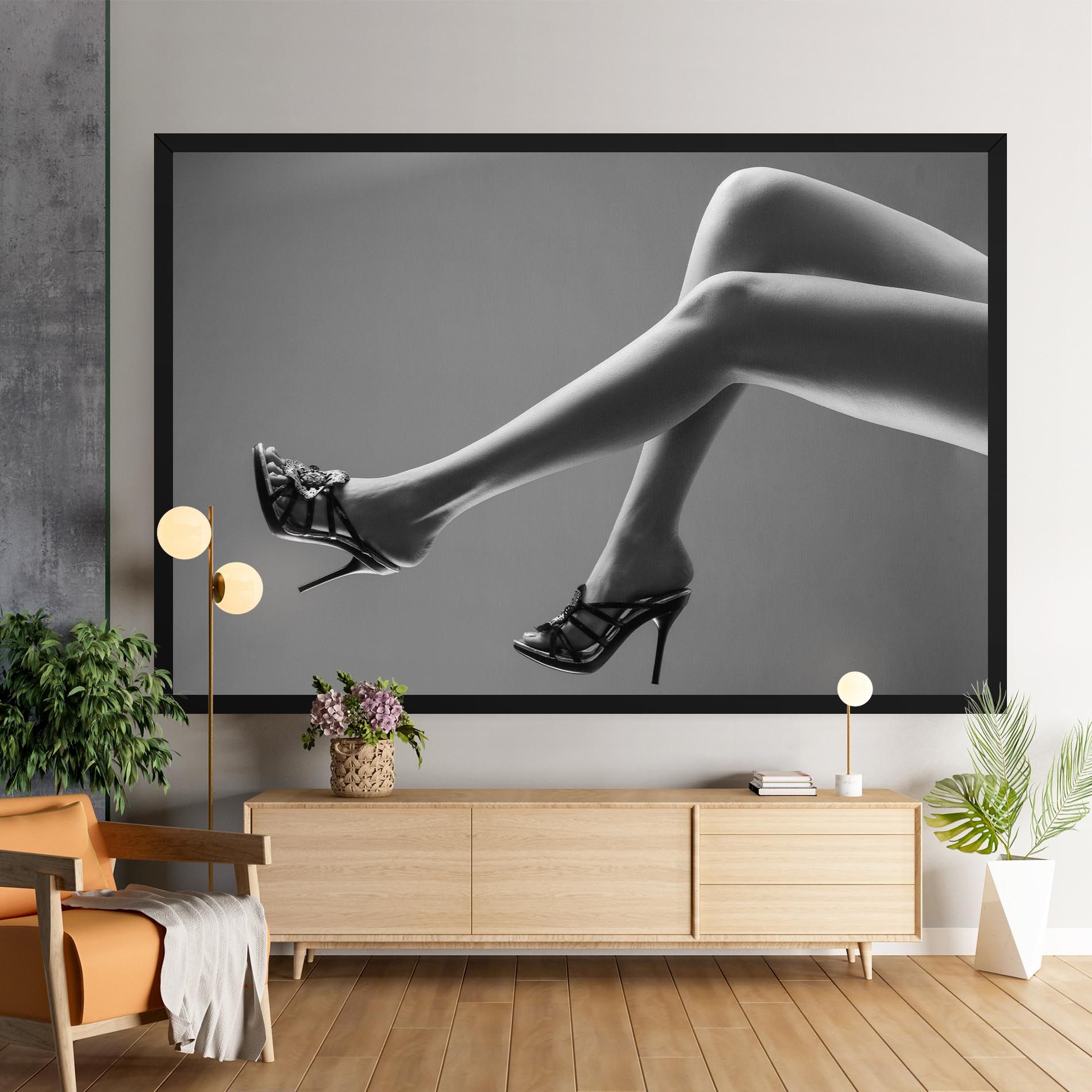 Black Shoes On Grey mockup 9