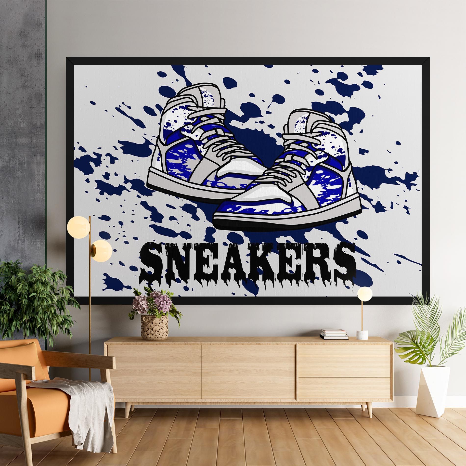 Dark Blue Sneakers mockup 9