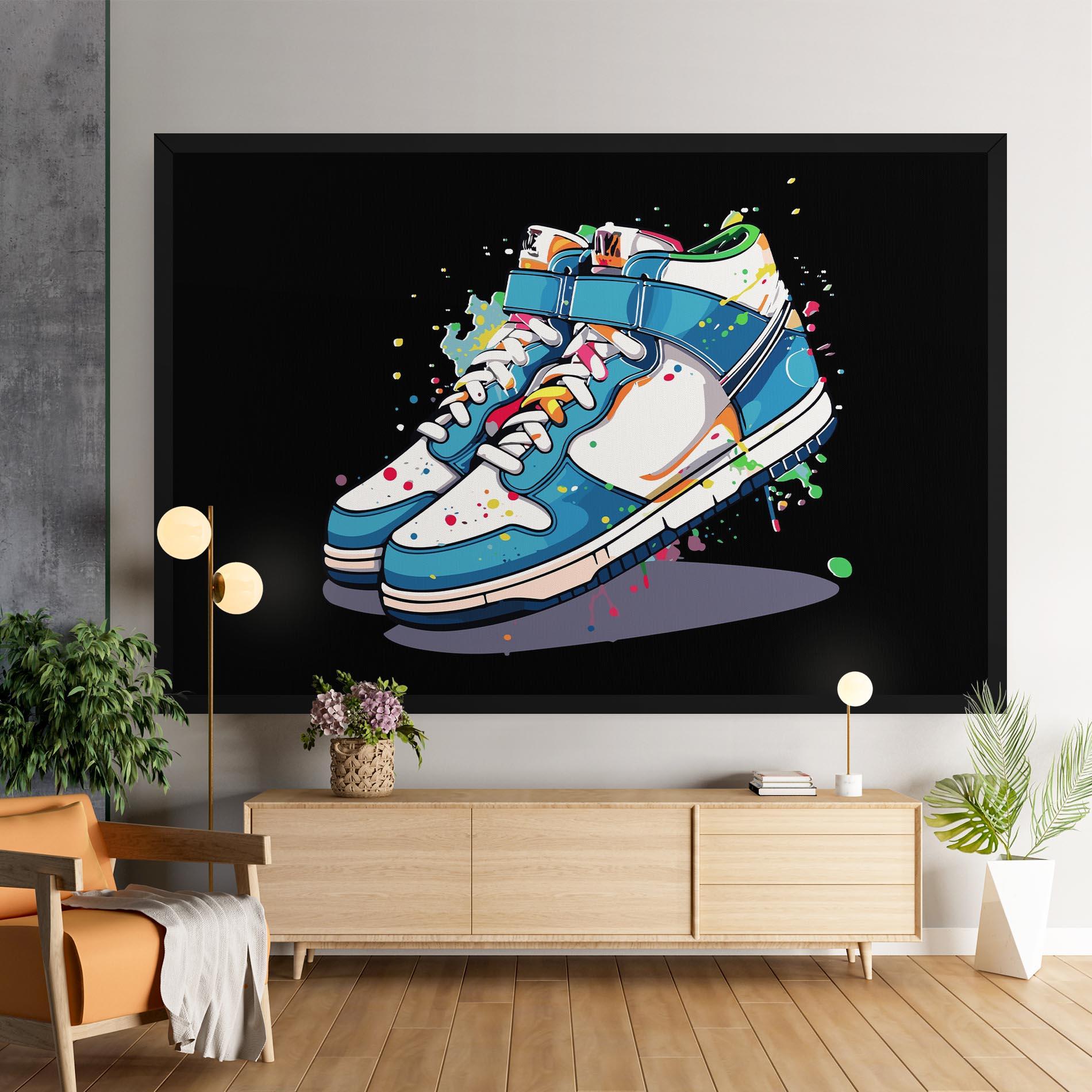 Картина на платно Shoes Splash Color mockup 9