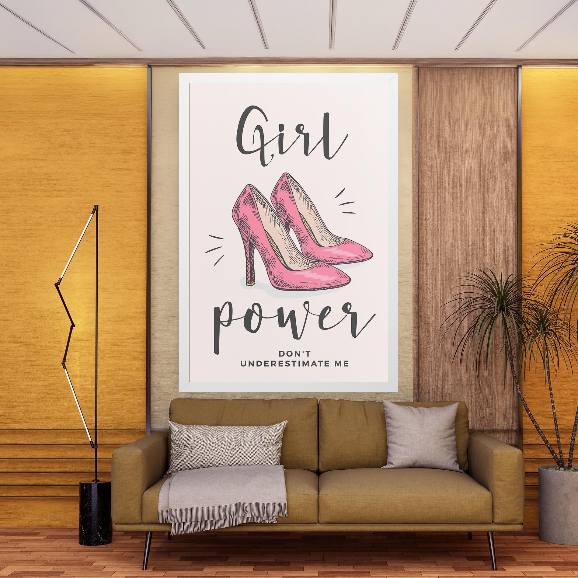 Картина на платно Girl Power mockup 9