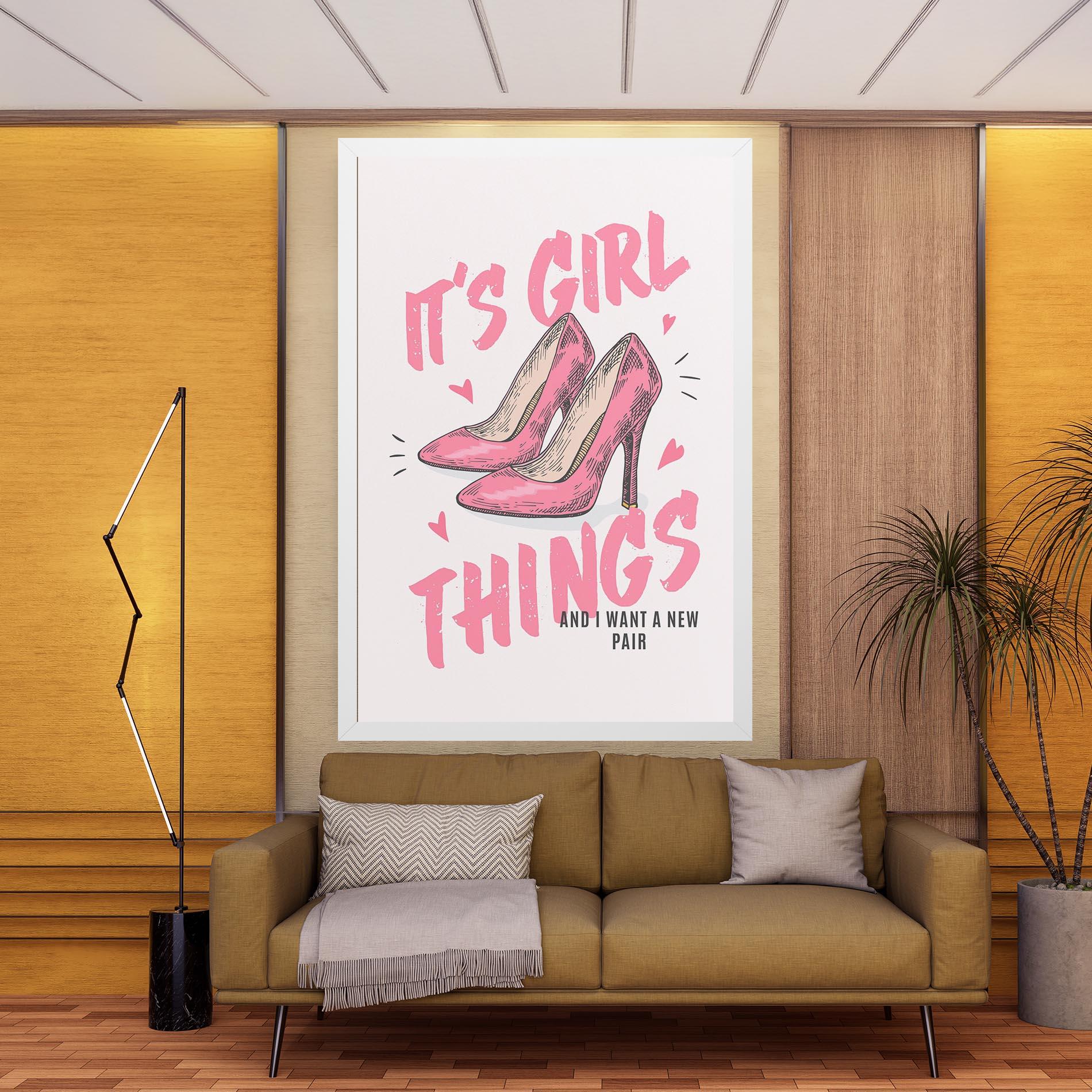Картина на платно Girl Things mockup 9