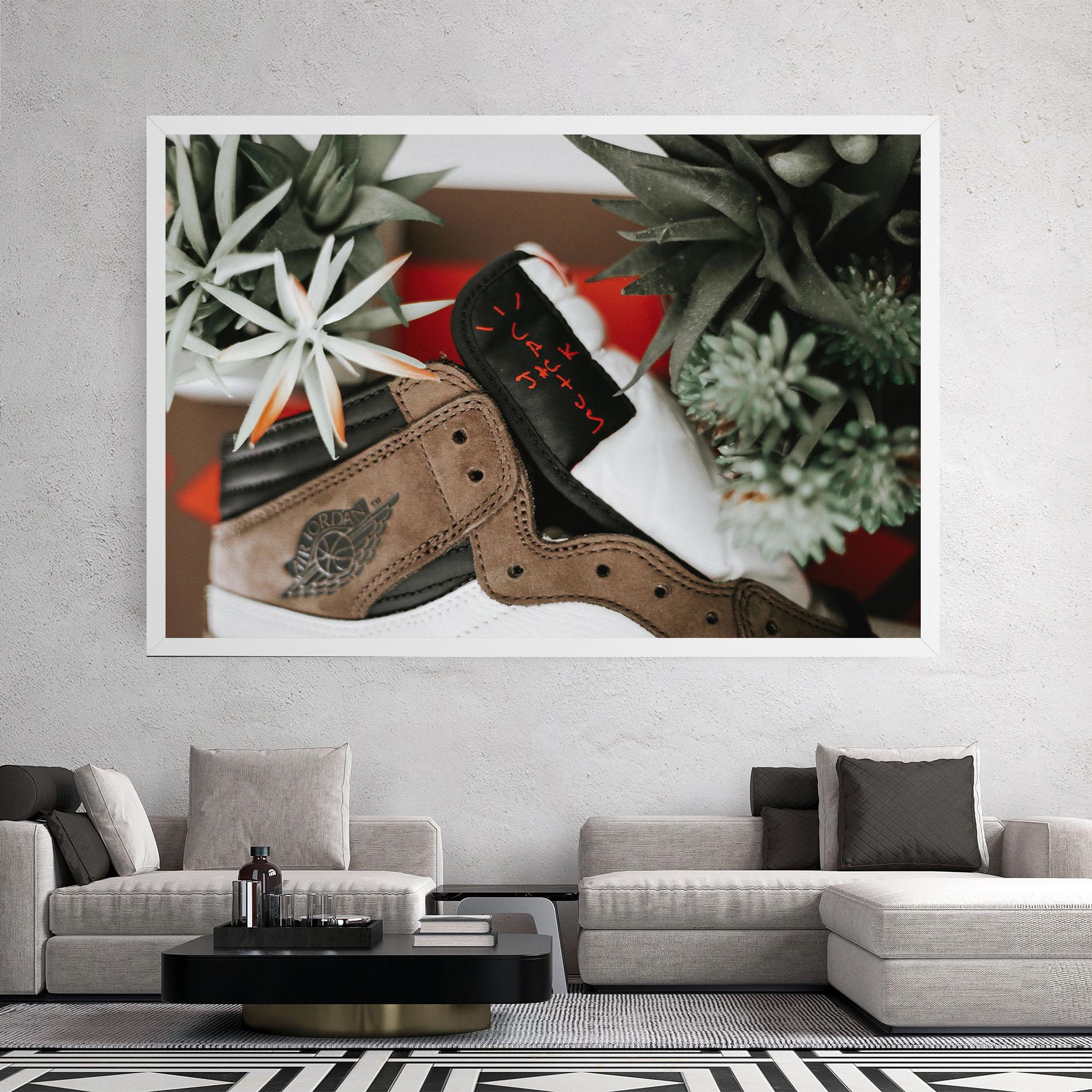 Картина на платно Brown Air Jordan mockup 2